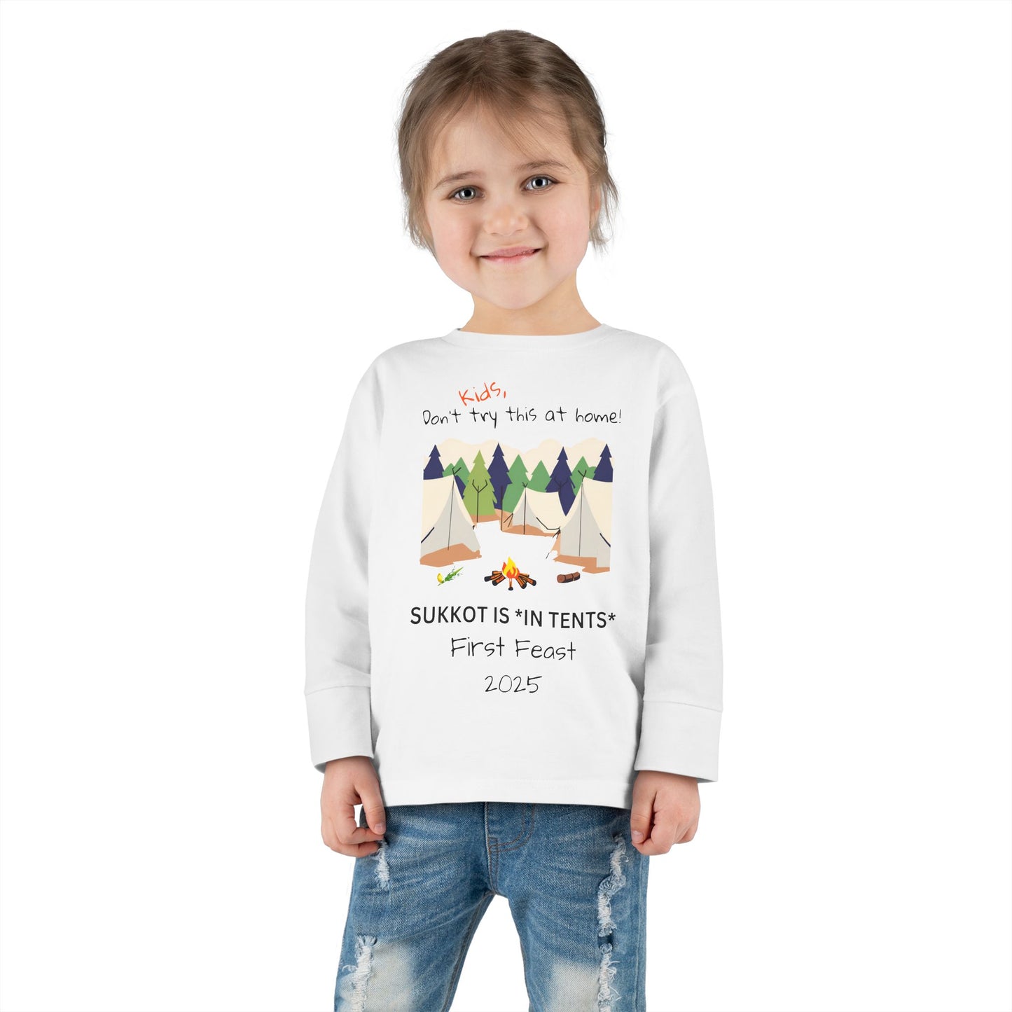 Personalized Sukkot- Toddler Long Sleeve Tee