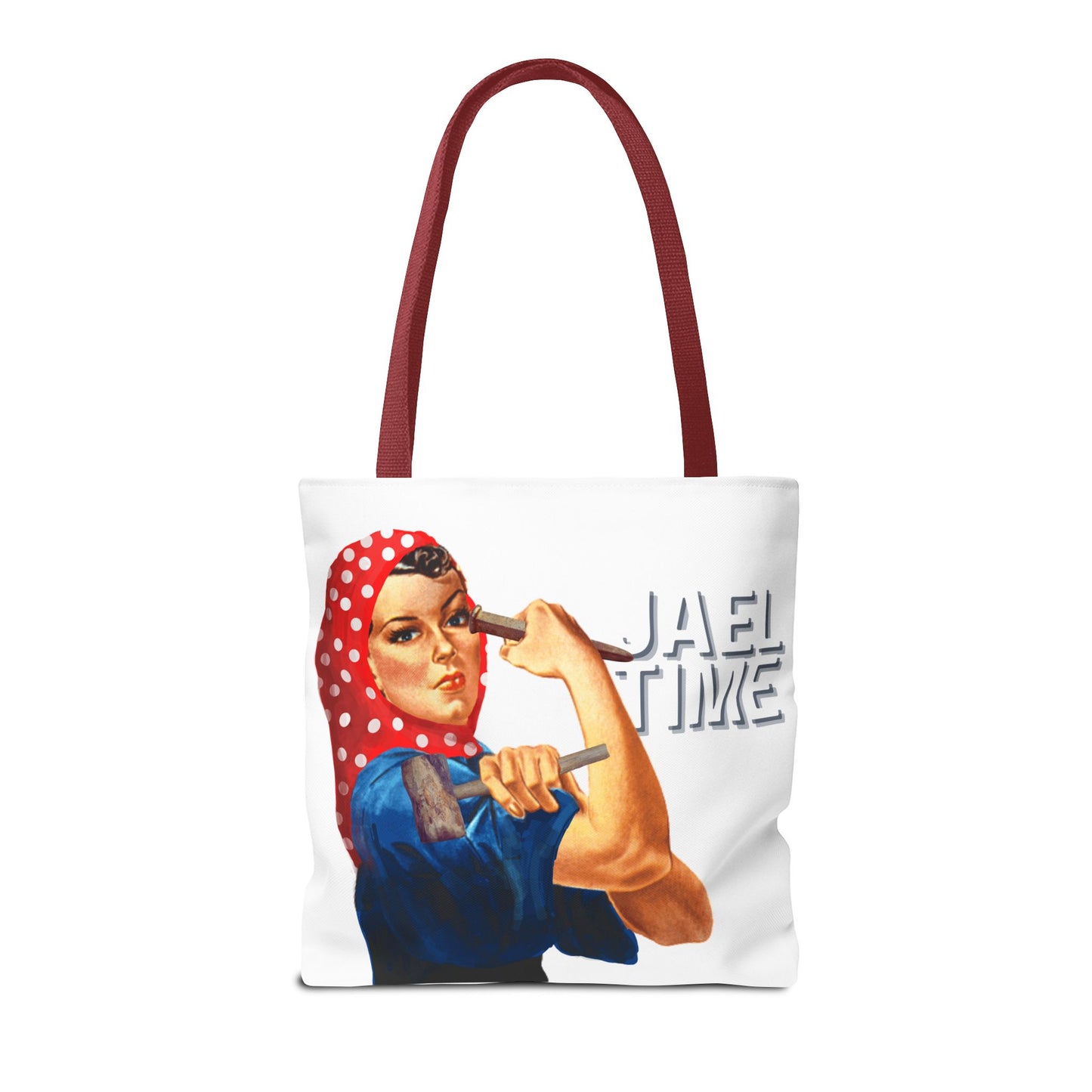Tote Bag - Jael Time Empowering Design Tent Peg and Hammer Bag