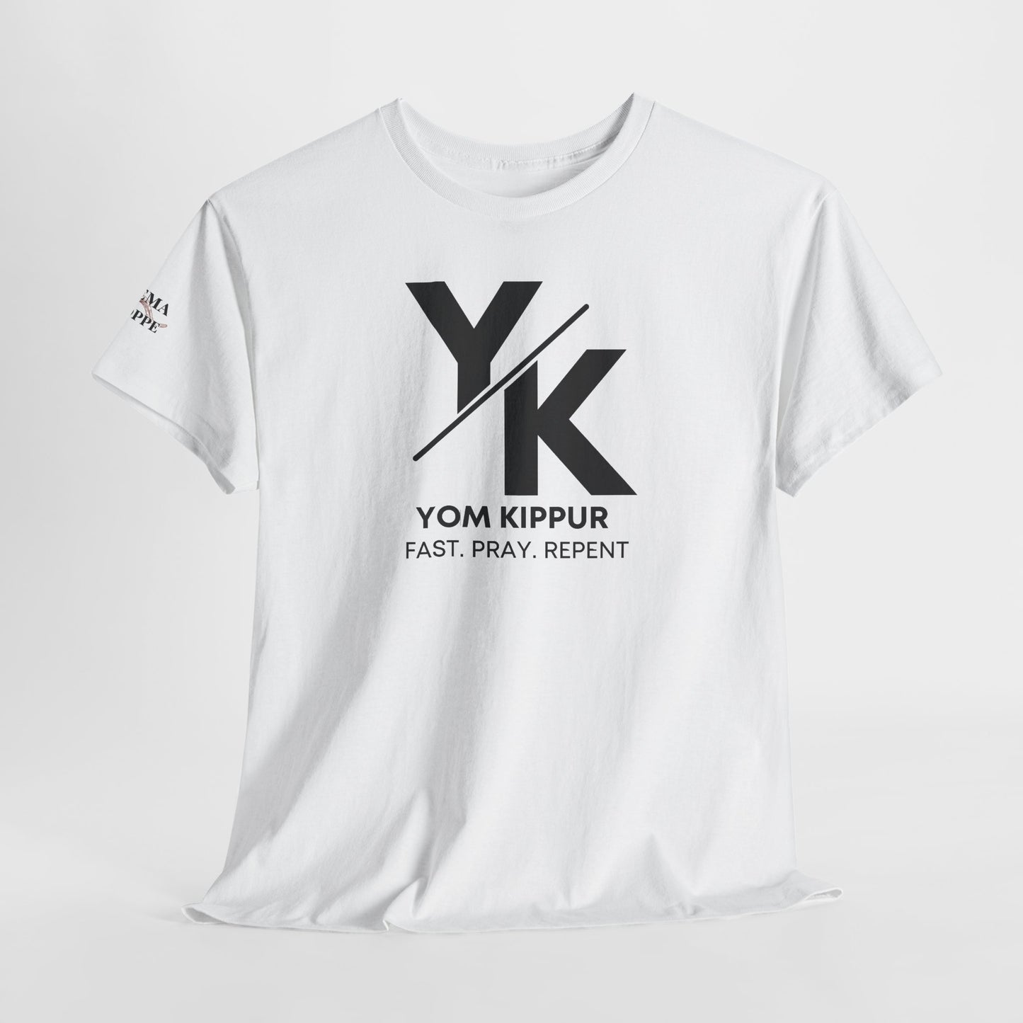 Yom Kippur Tee - "YK" Logo with "Fast. Pray. Repent." Set-Apart Biblical Day of Atonement T-Shirt