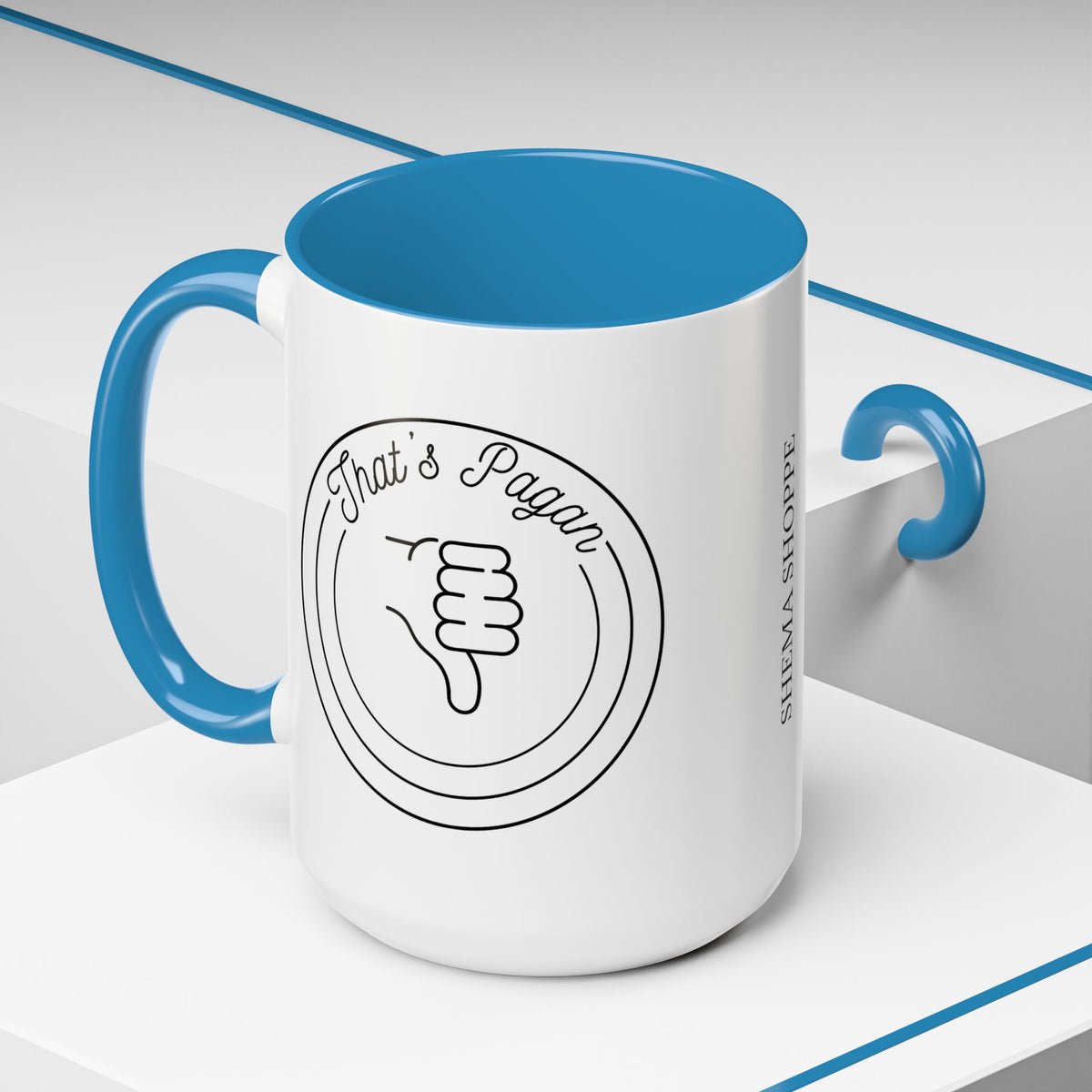 That's Pagan Thumbs Down Accent Coffee Mug