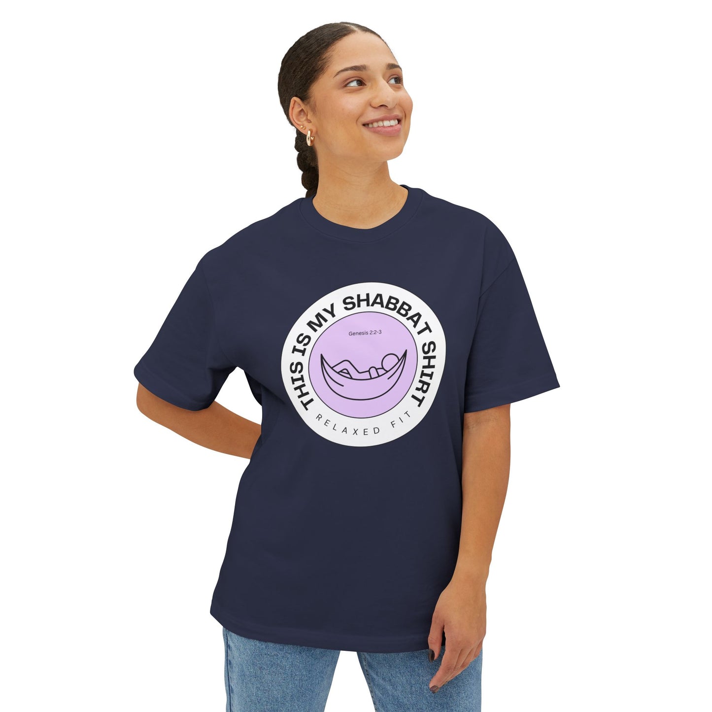 My Shabbat Shirt Unisex Oversized Boxy Tee