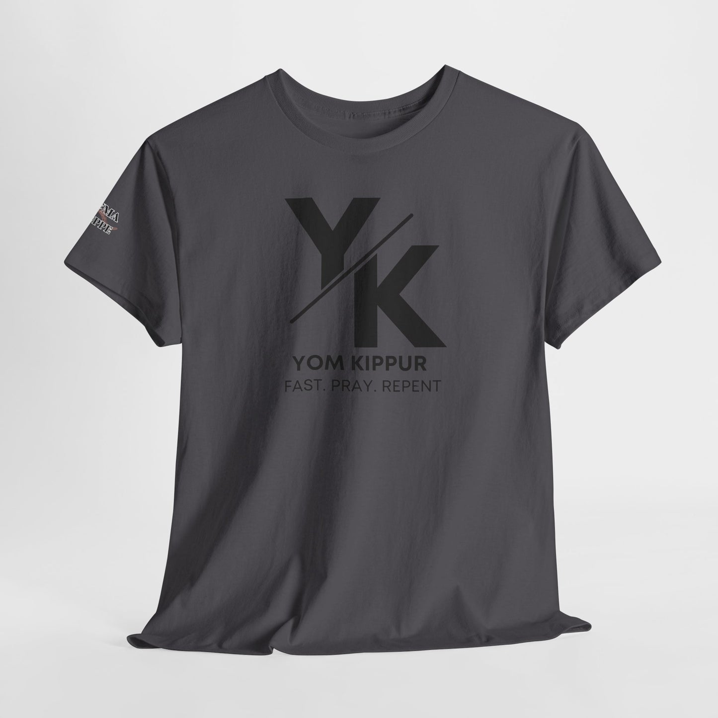 Yom Kippur Tee - "YK" Logo with "Fast. Pray. Repent." Set-Apart Biblical Day of Atonement T-Shirt