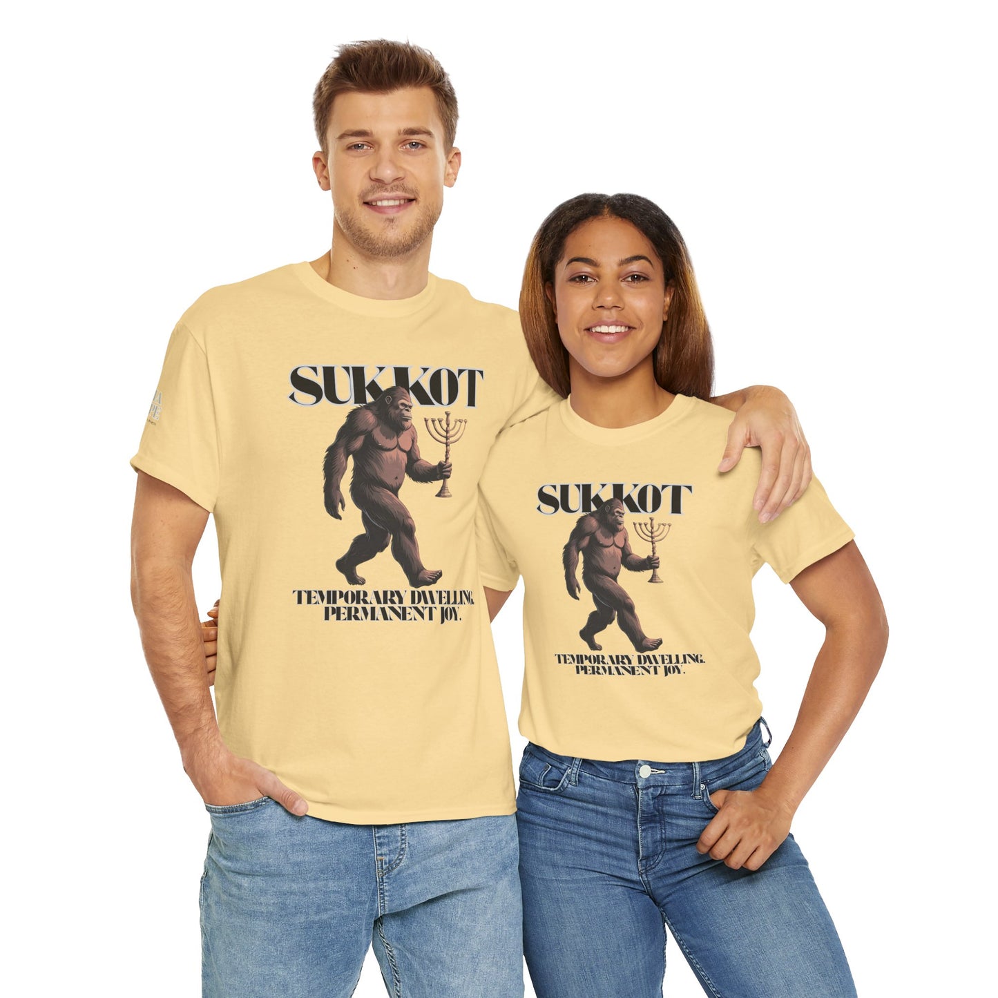 Sukkot Bigfoot Menorah Legendary Joy Shirt