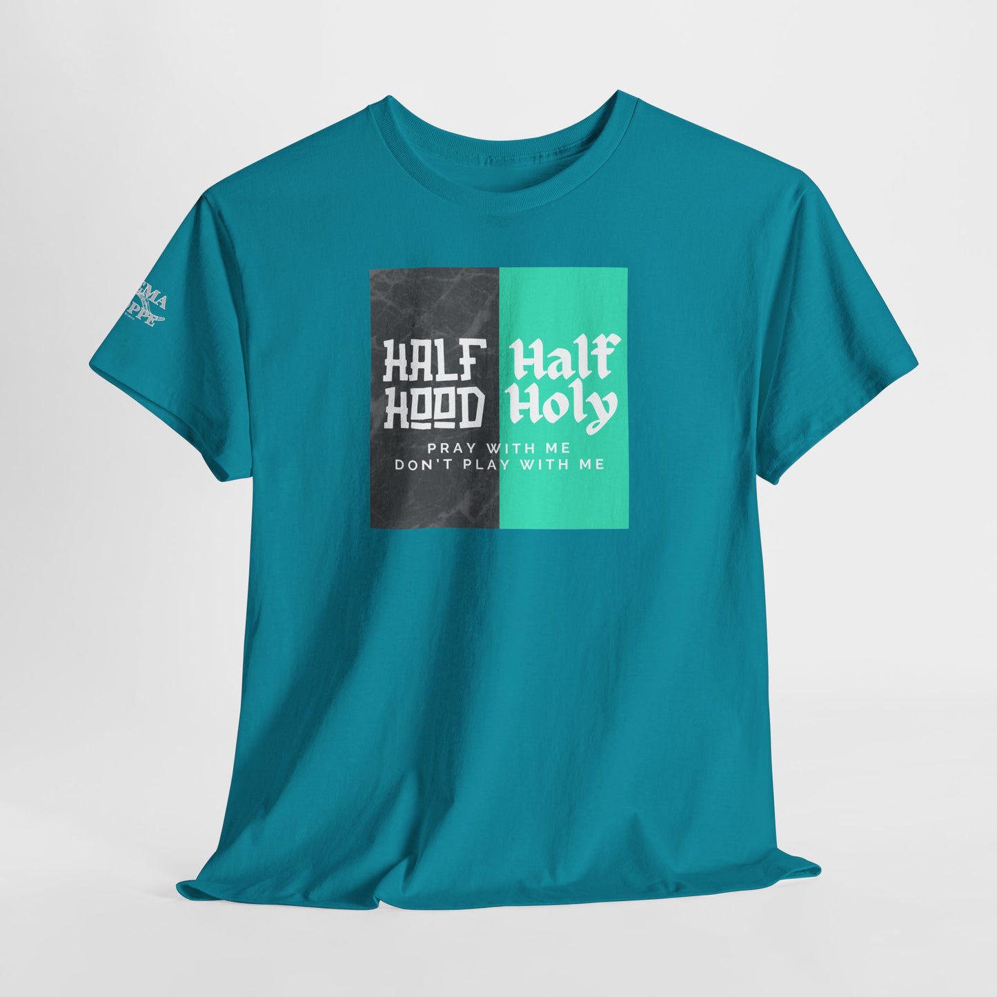 Half Hood/Half Holy Unisex Heavy Cotton Tee