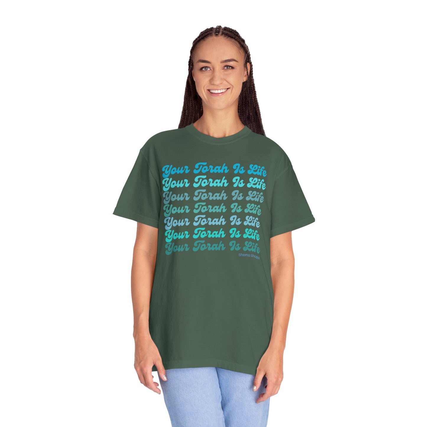 Your Torah Is Life Inspirational T-Shirt - Spiritual Gift, Faith-Based Apparel, Casual Wear, Bible Quote Shirt, Feast and Fellowship Tee