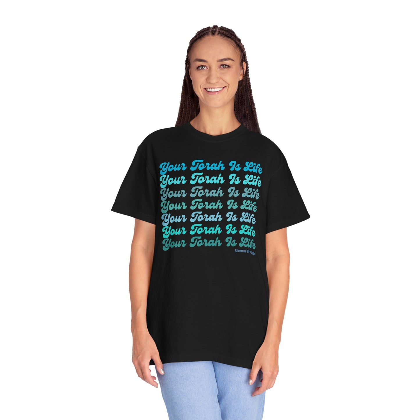 Your Torah Is Life Inspirational T-Shirt - Spiritual Gift, Faith-Based Apparel, Casual Wear, Bible Quote Shirt, Feast and Fellowship Tee
