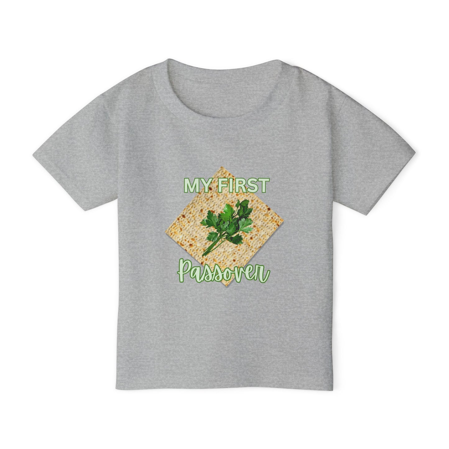 Toddler T-Shirt – "My First Passover" Matzah & Parsley Unleavened Bread Baby Tee
