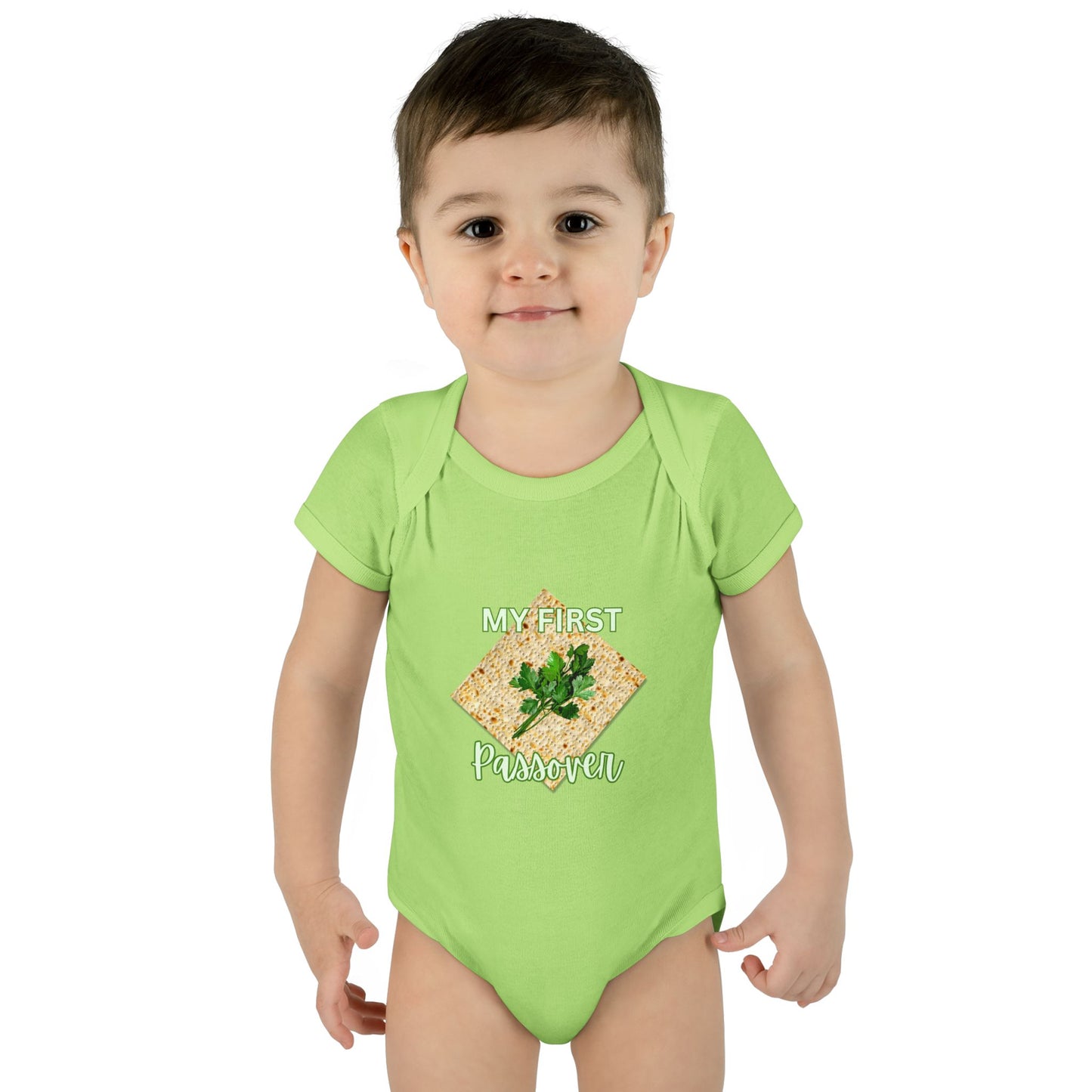 Baby Bodysuit - "My First Passover" Infant Onesie (Cute Unleavened Bread Lover Gift)