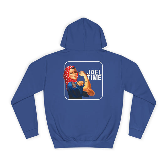 JAEL TIME Stylish Unisex College Hoodie - Perfect for Students, Cozy for Campus Life, Great for Gifts, Casual Wear, and Chill Days