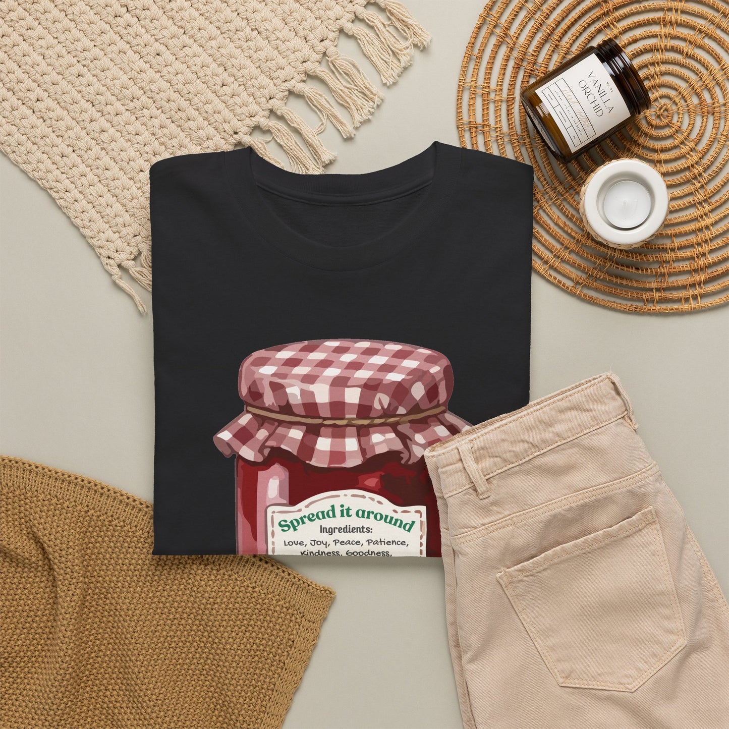 Fruit Of The Spirit Graphic Tee — Vintage Preserves "Spread it Around" T‑Shirt Galations