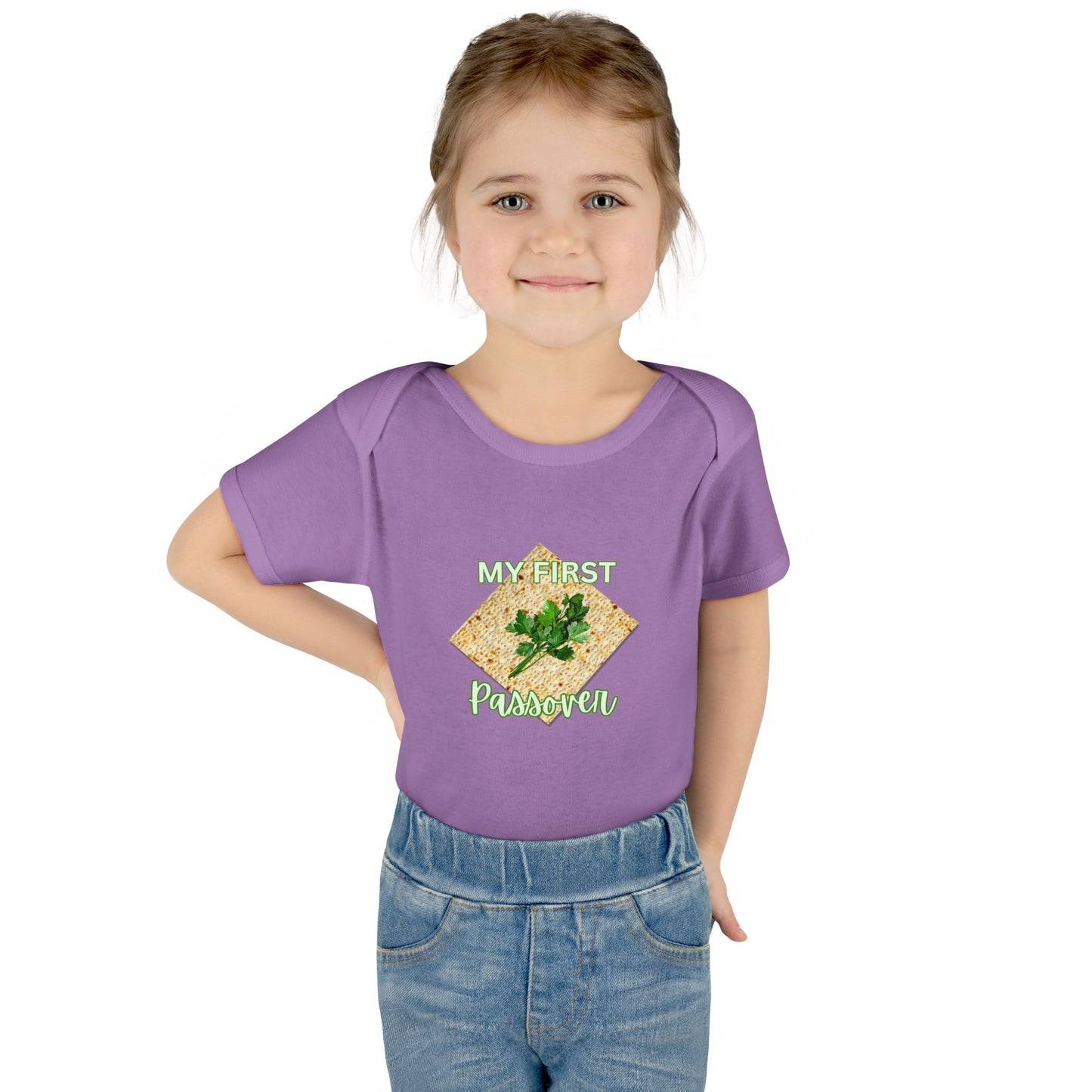 Baby Bodysuit - "My First Passover" Infant Onesie (Cute Unleavened Bread Lover Gift)