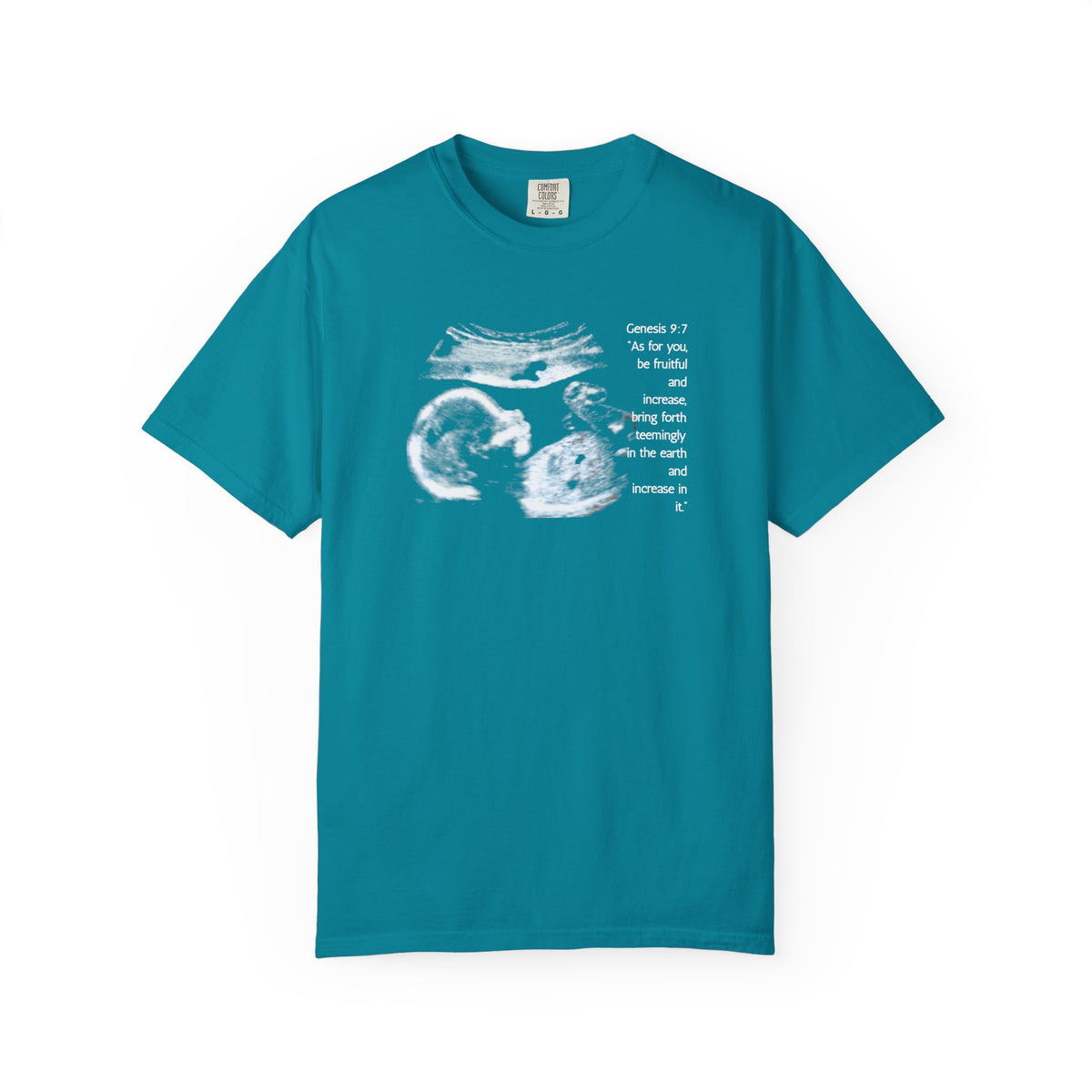 Pregnancy Support Tee - Ultrasound Bible Verse