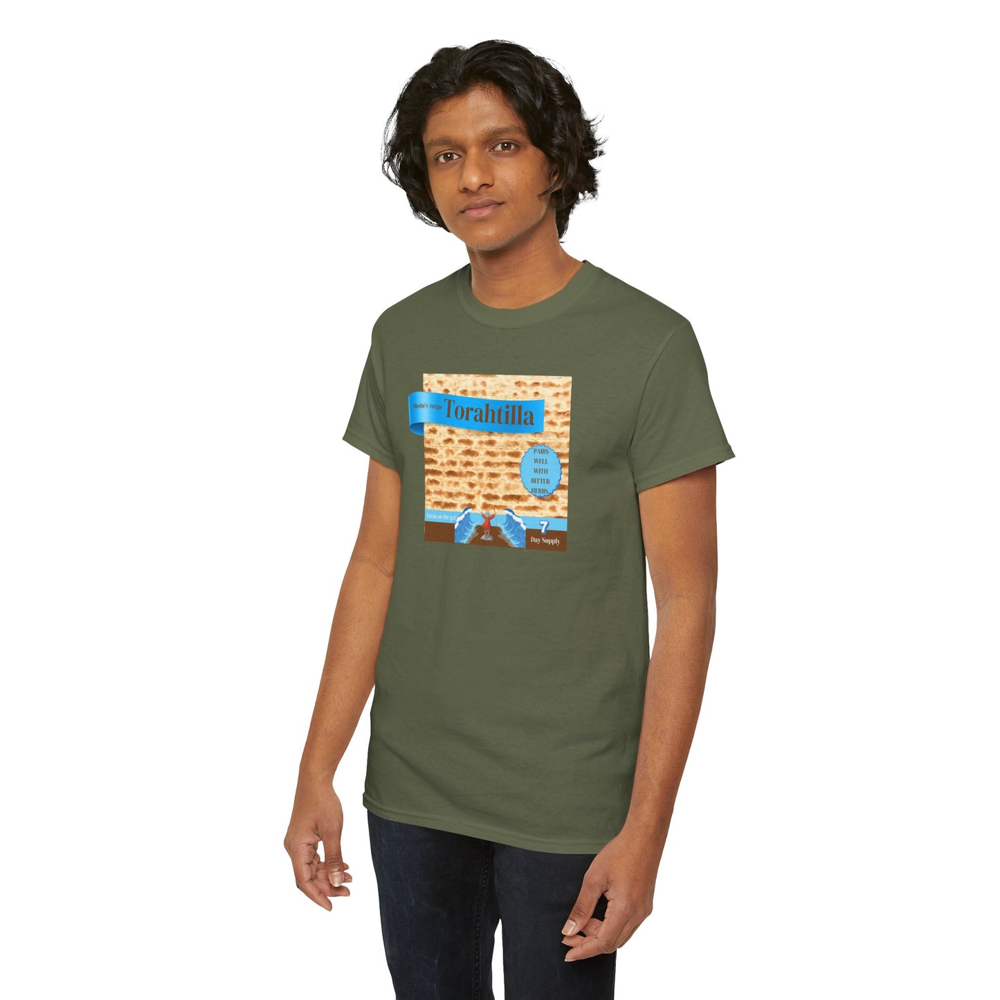 Passover Matzo Unisex Tee - Moshe's Recipe Torahtillas Cotton Funny Shirt