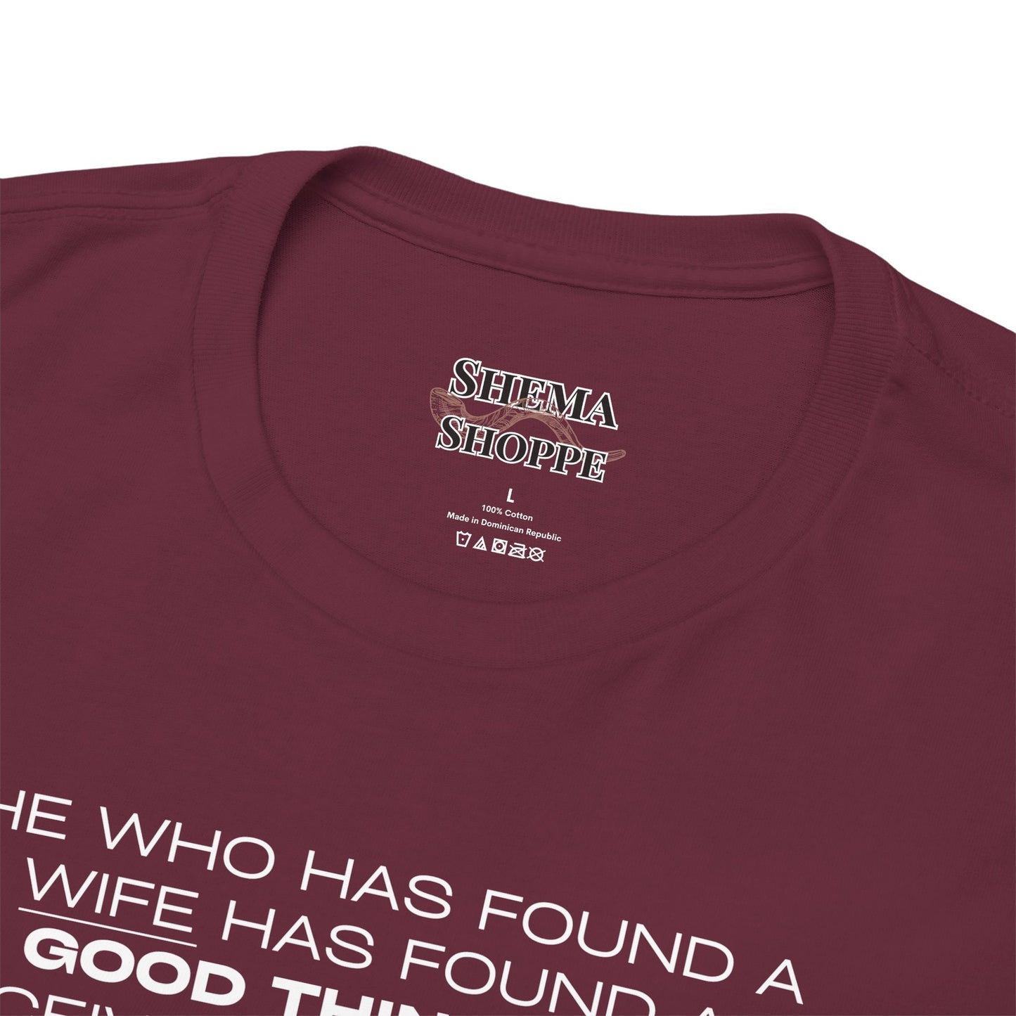 Proverbs 18:22 Men's Tee - Engagements, Weddings, Anniversaries- For The Coordinated Couple 100% Cotton