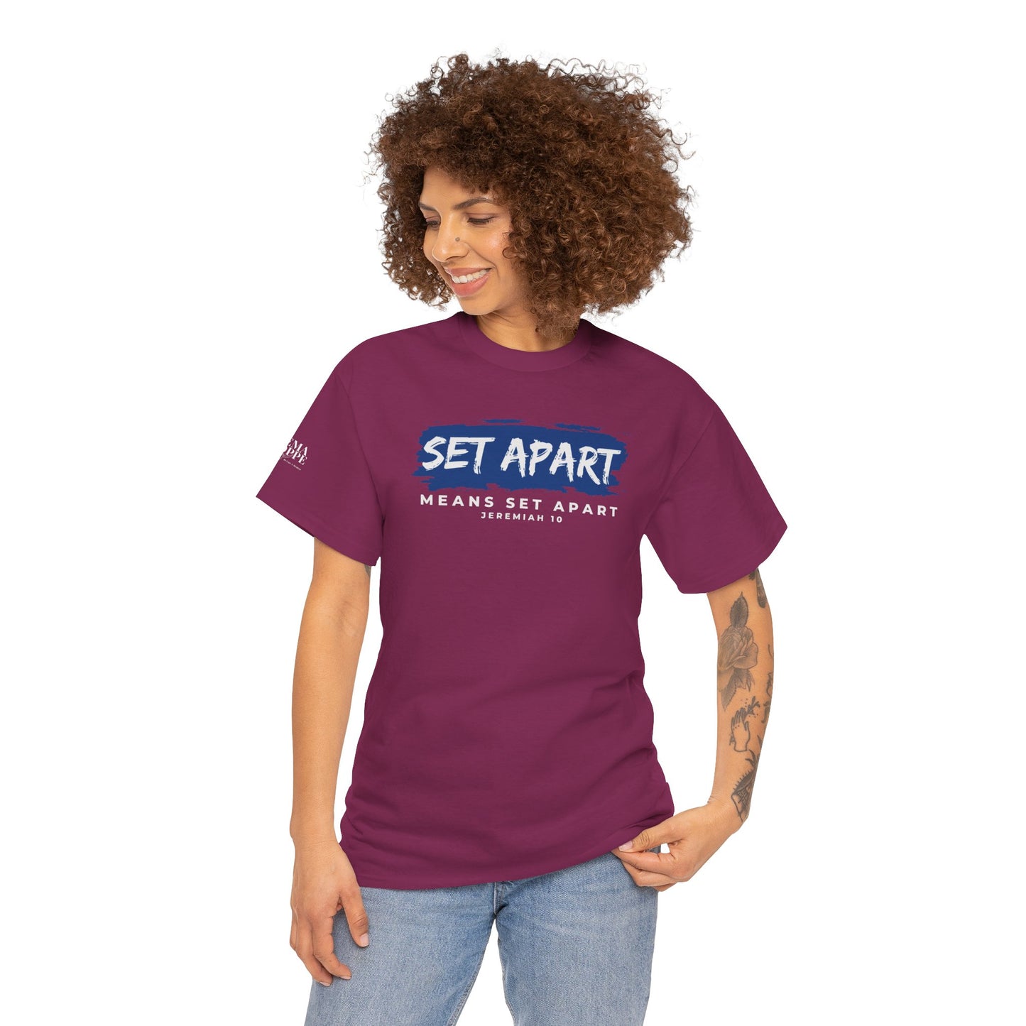 Set Apart Means Set Apart Jeremiah 10 Cotton Bold Statement Shirt