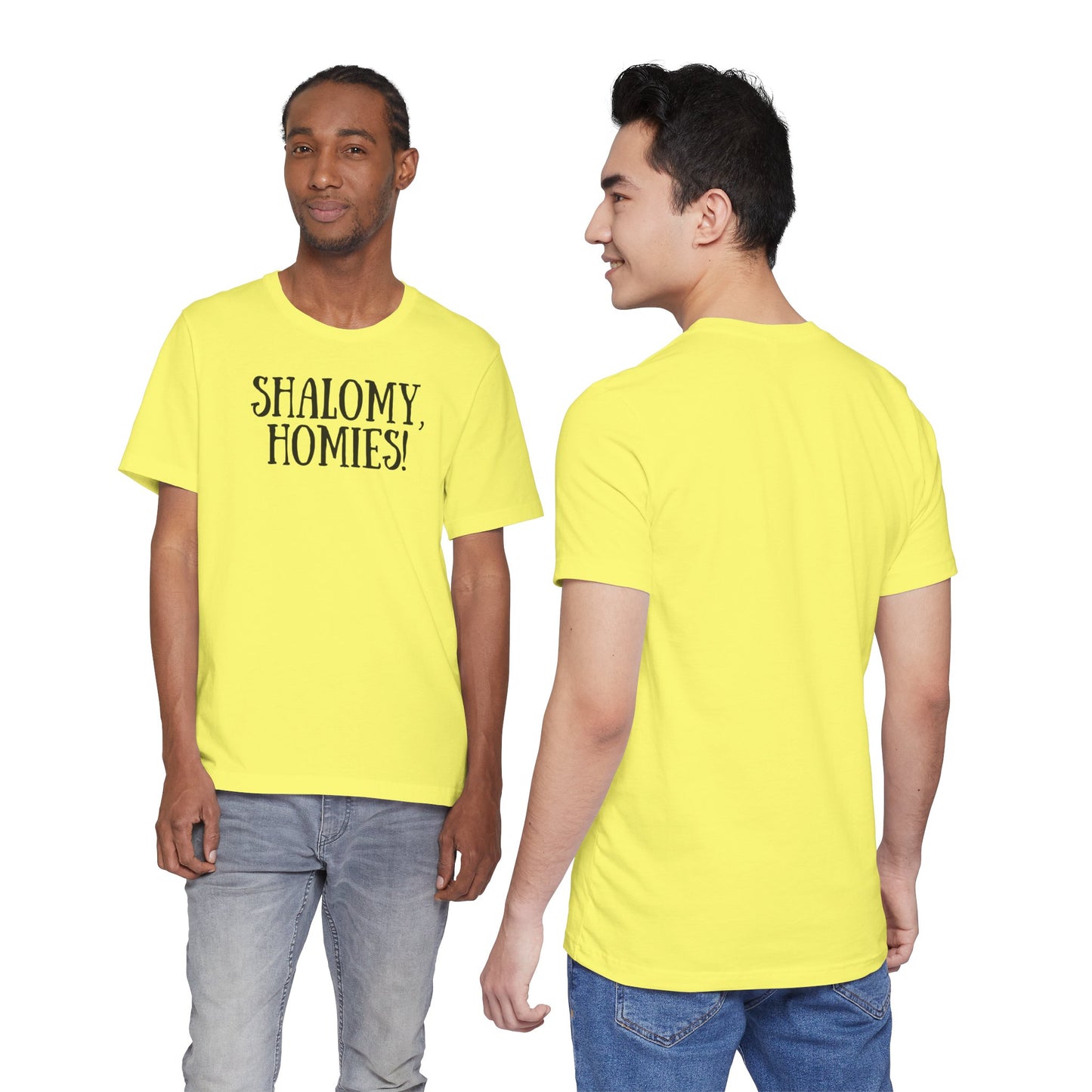 Shalomy Homies Tee - Funny Torah Obervant Greeting T-Shirt (Canada)