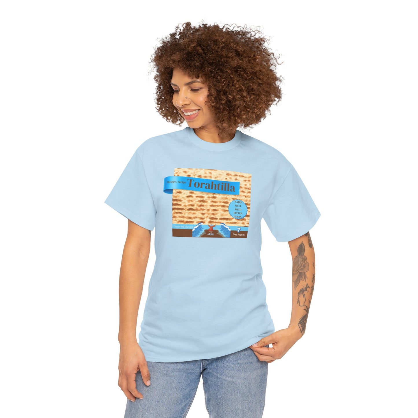 Passover Matzo Unisex Tee - Moshe's Recipe Torahtillas Cotton Funny Shirt