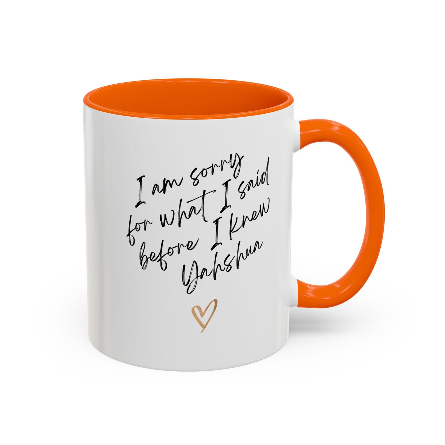 I'm Sorry (Yahshua) Accent Coffee Mug (11, 15oz)