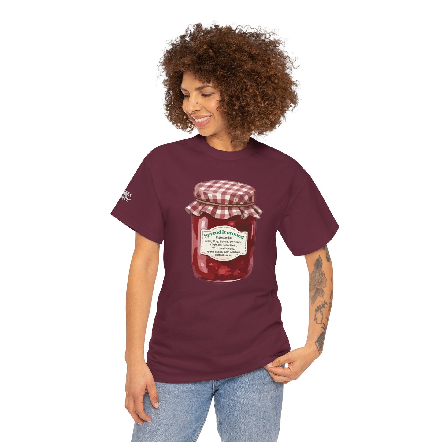 Fruit Of The Spirit Graphic Tee — Vintage Preserves "Spread it Around" T‑Shirt Galations