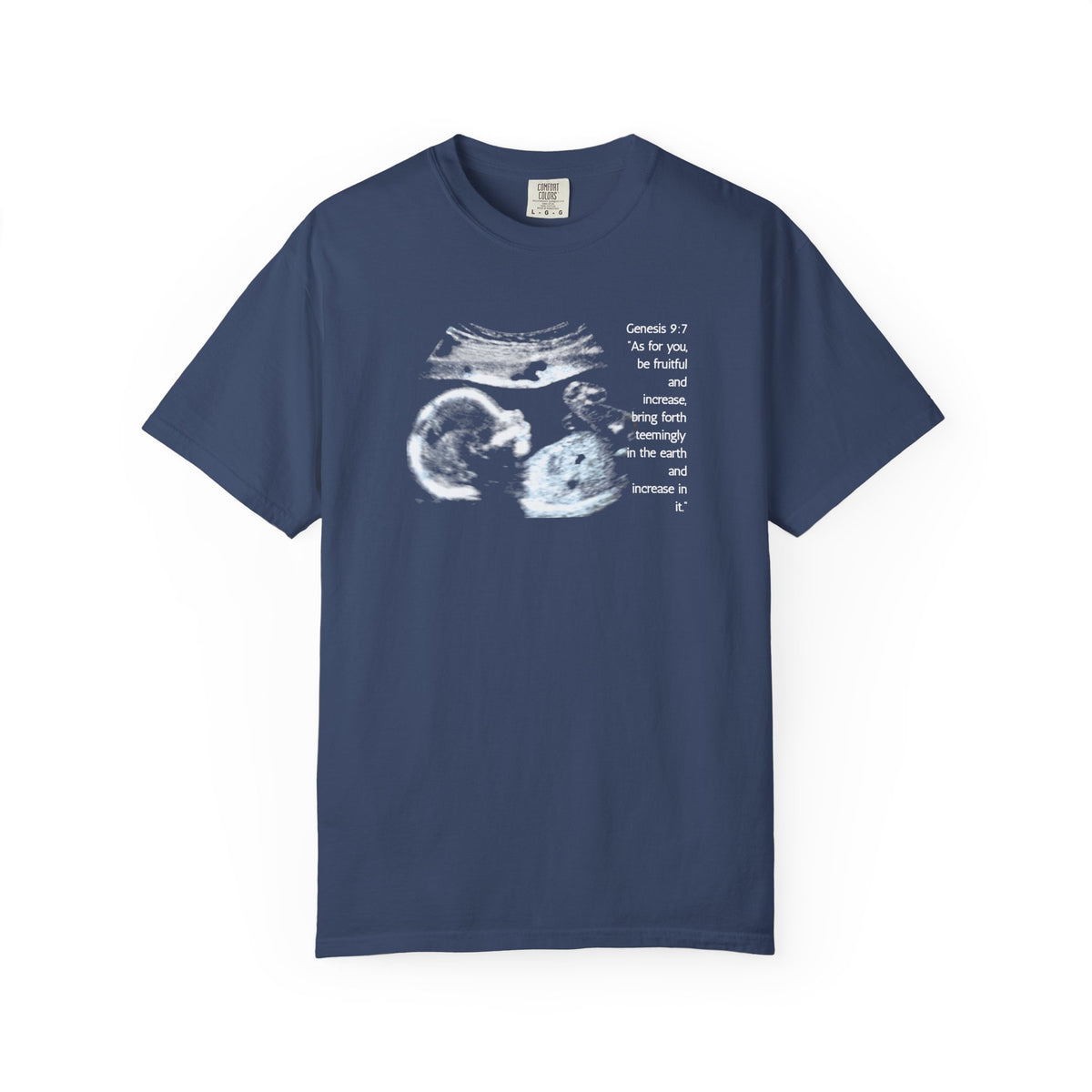 Pregnancy Support Tee - Ultrasound Bible Verse