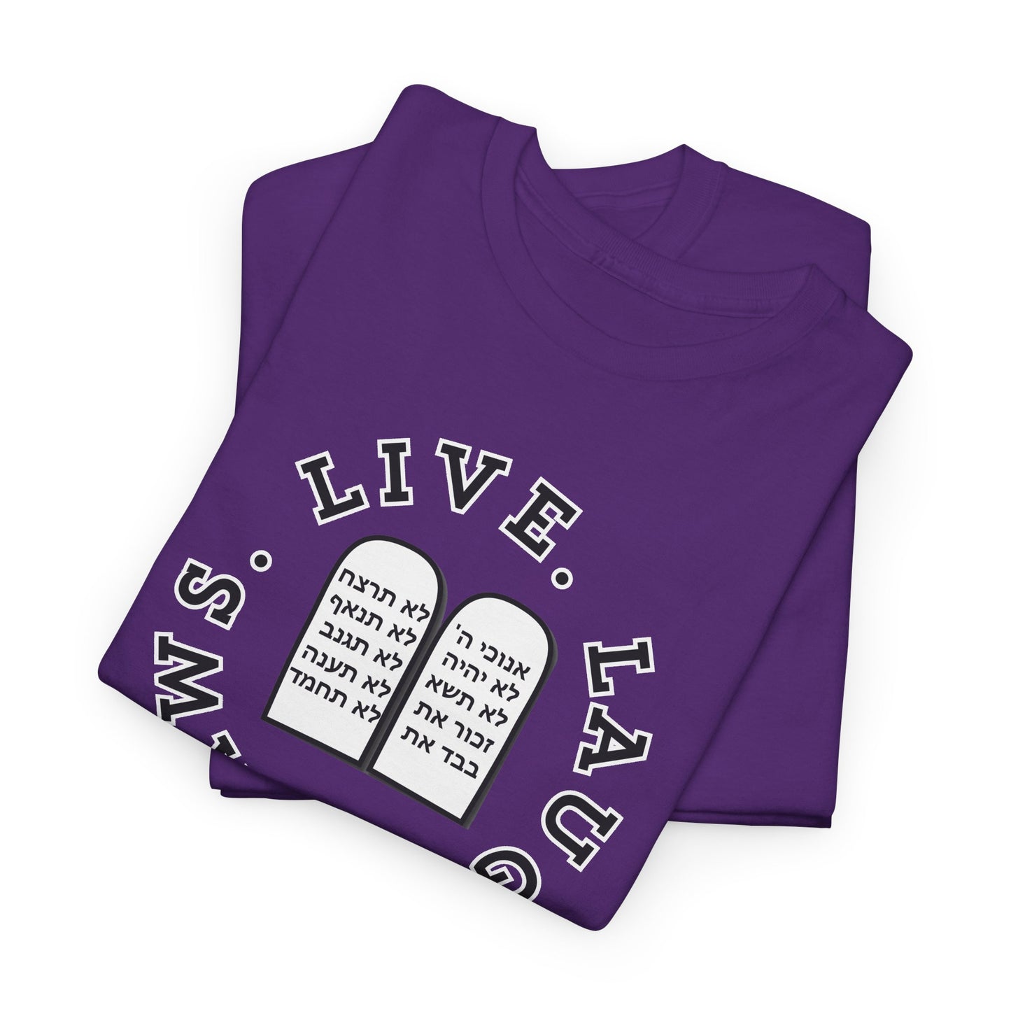 Live Laugh Laws T‑Shirt — Legal Humor Tee with Open Book Graphic