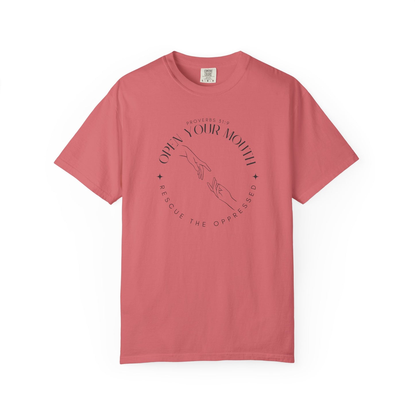 Proverbs 31:9 Unisex T-shirt - Speak Up Against Human Trafficking - 100% Cotton