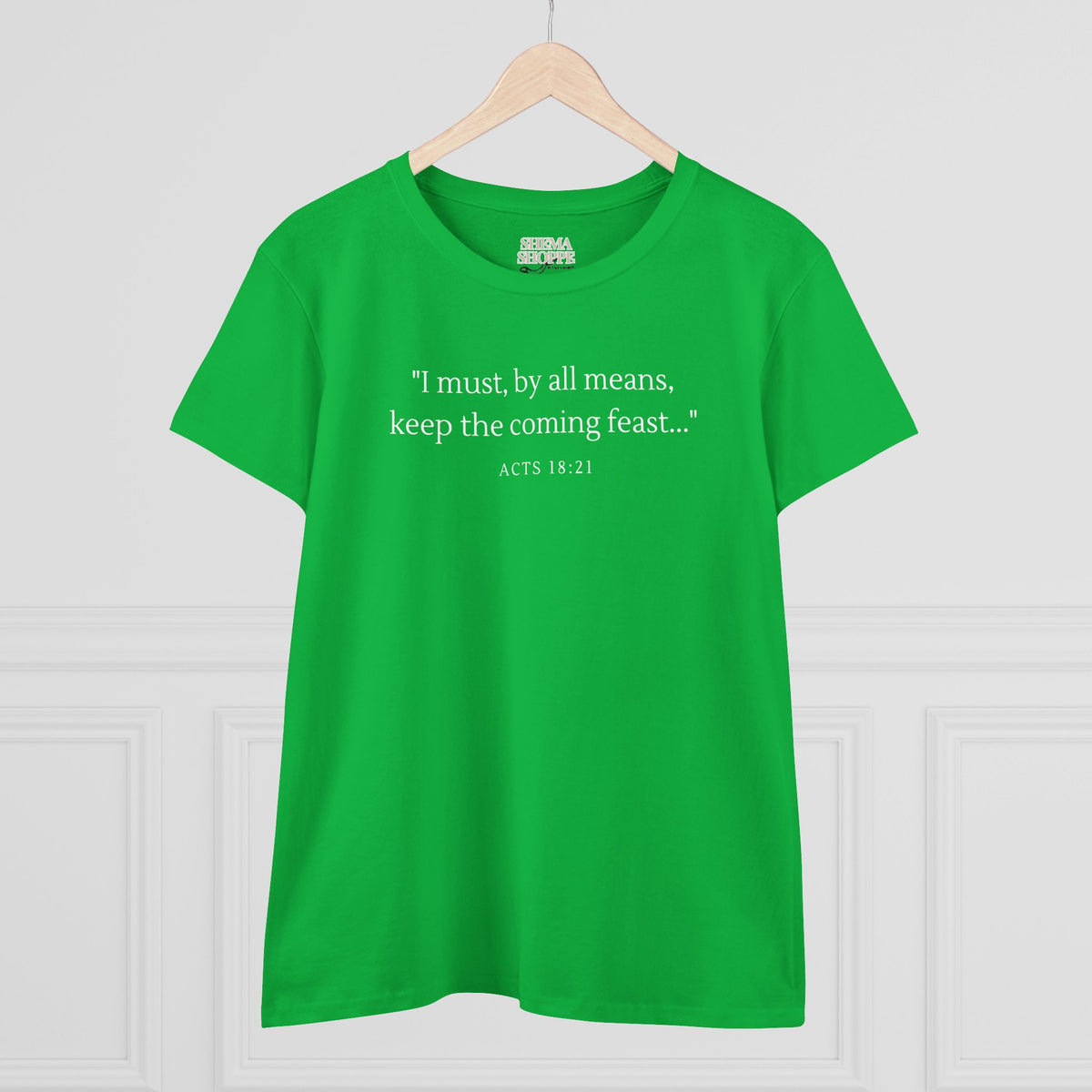 Acts Keep The Feast Women's Midweight Cotton Tee