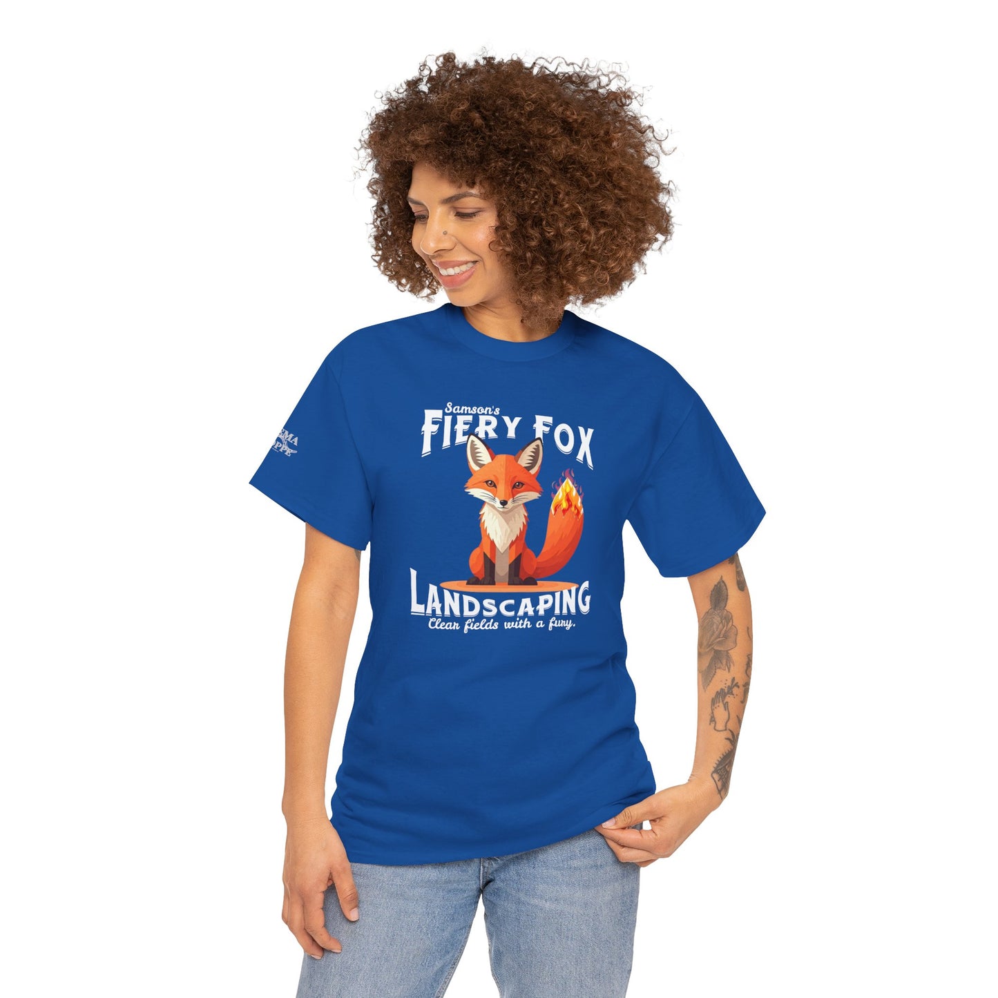 Fiery Fox Landscaping Unisex Heavy Cotton Tee - dark shades