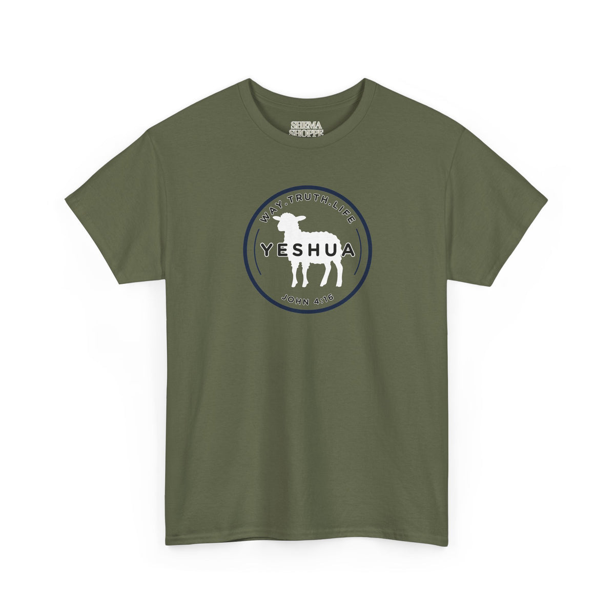 Yeshua 'Way, Truth, Life' Heavy Cotton Graphic Tee