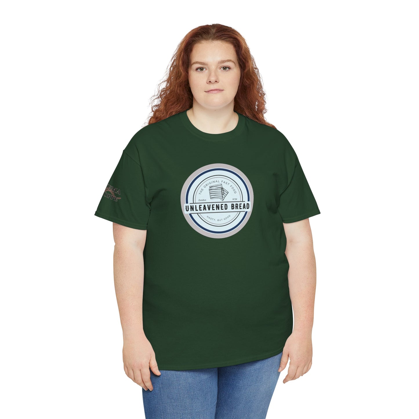 Unleavened Bread Matzo T-Shirt — "Hasty but Good" Passover Biblical Humor Tee