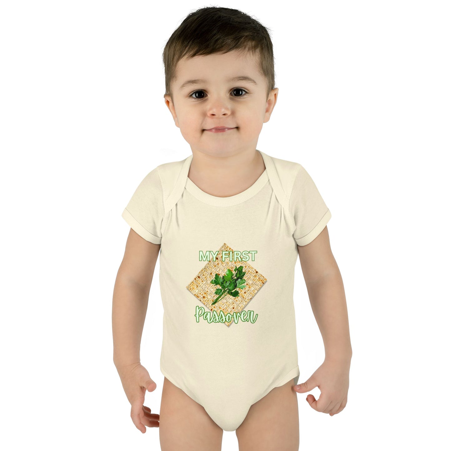 Baby Bodysuit - "My First Passover" Infant Onesie (Cute Unleavened Bread Lover Gift)