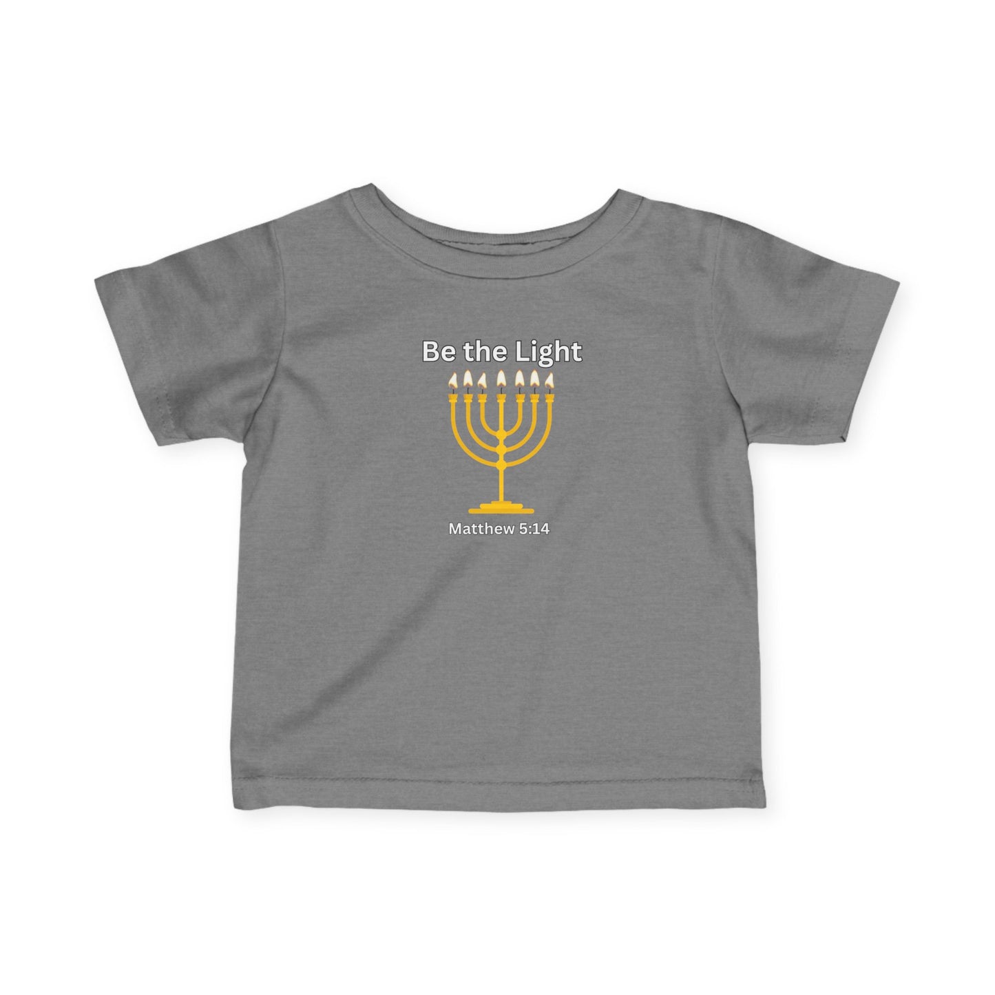 Be The Light Menorah Infant Fine Jersey Tee