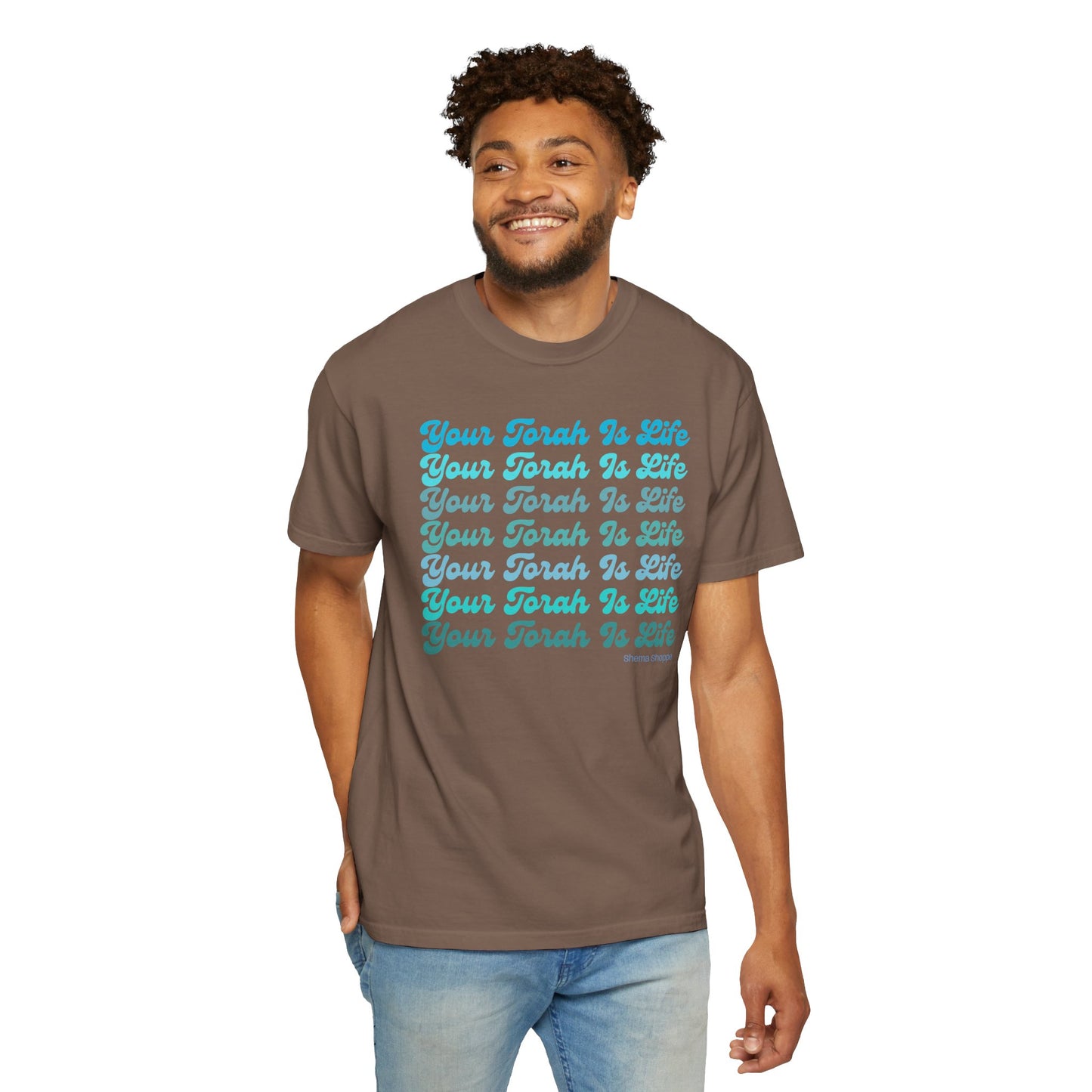 Your Torah Is Life Inspirational T-Shirt - Spiritual Gift, Faith-Based Apparel, Casual Wear, Bible Quote Shirt, Feast and Fellowship Tee