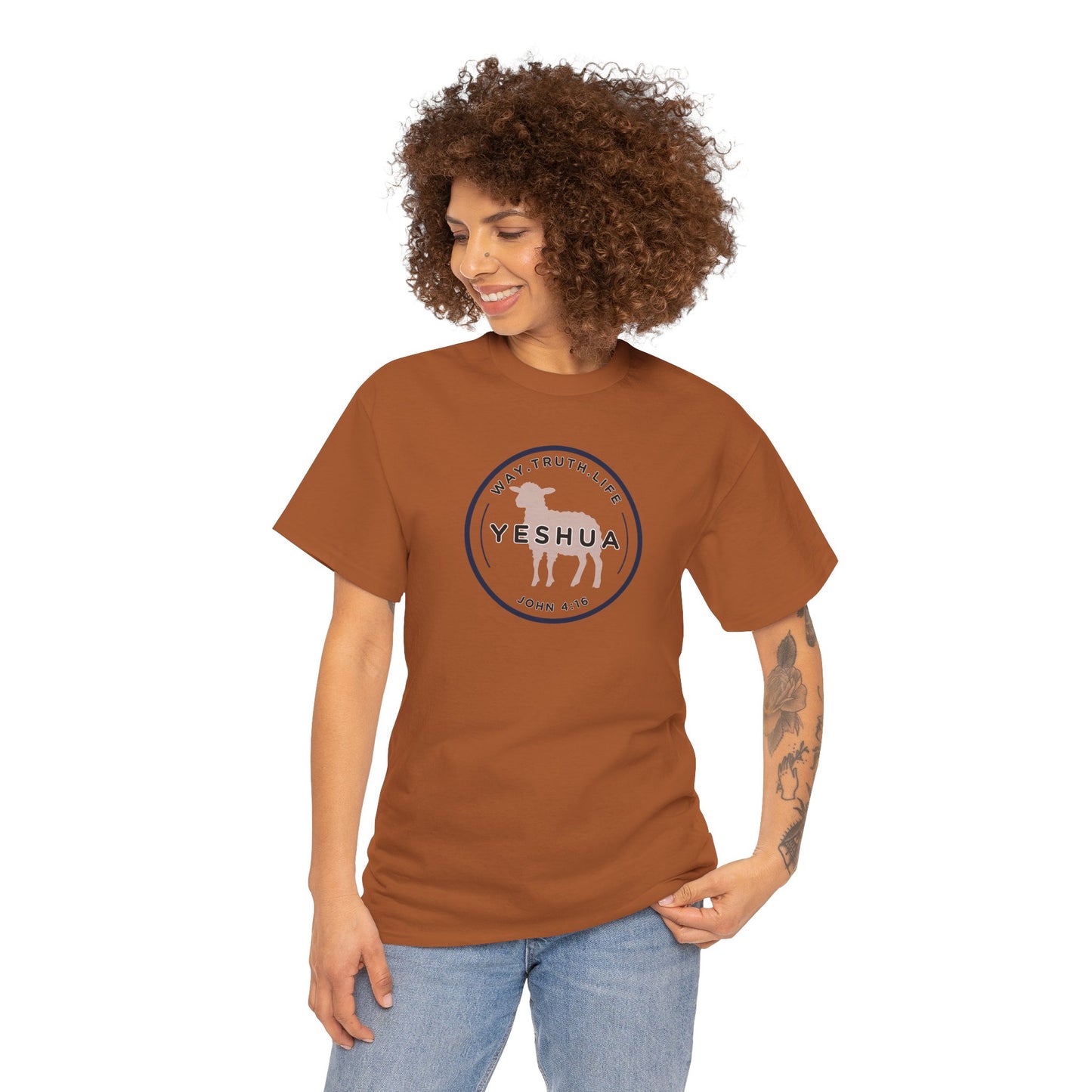 Yeshua 'Way, Truth, Life' Heavy Cotton Graphic Tee