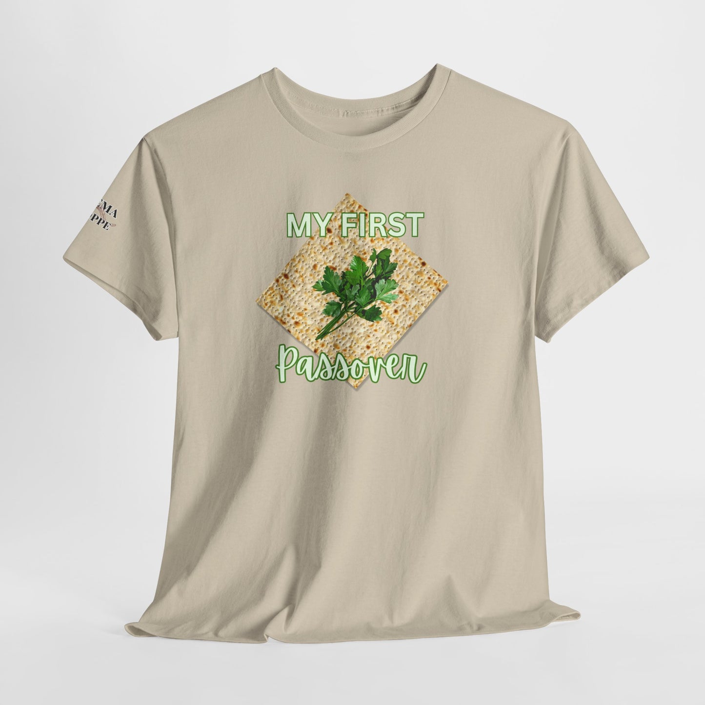 Adults My First Passover T‑Shirt — Seder Matzo & Parsley Pesach Tee