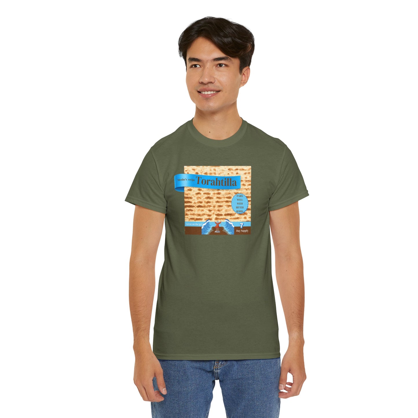 Passover Matzo Unisex Tee - Moshe's Recipe Torahtillas Cotton Funny Shirt