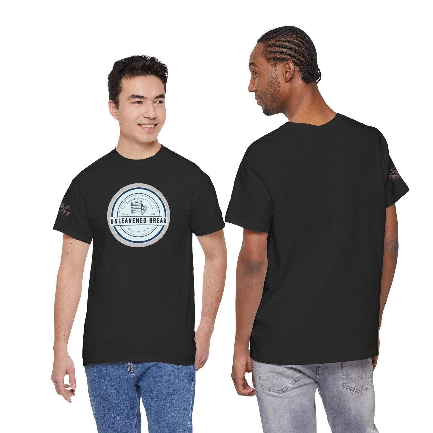 Unleavened Bread Matzo T-Shirt — "Hasty but Good" Passover Biblical Humor Tee