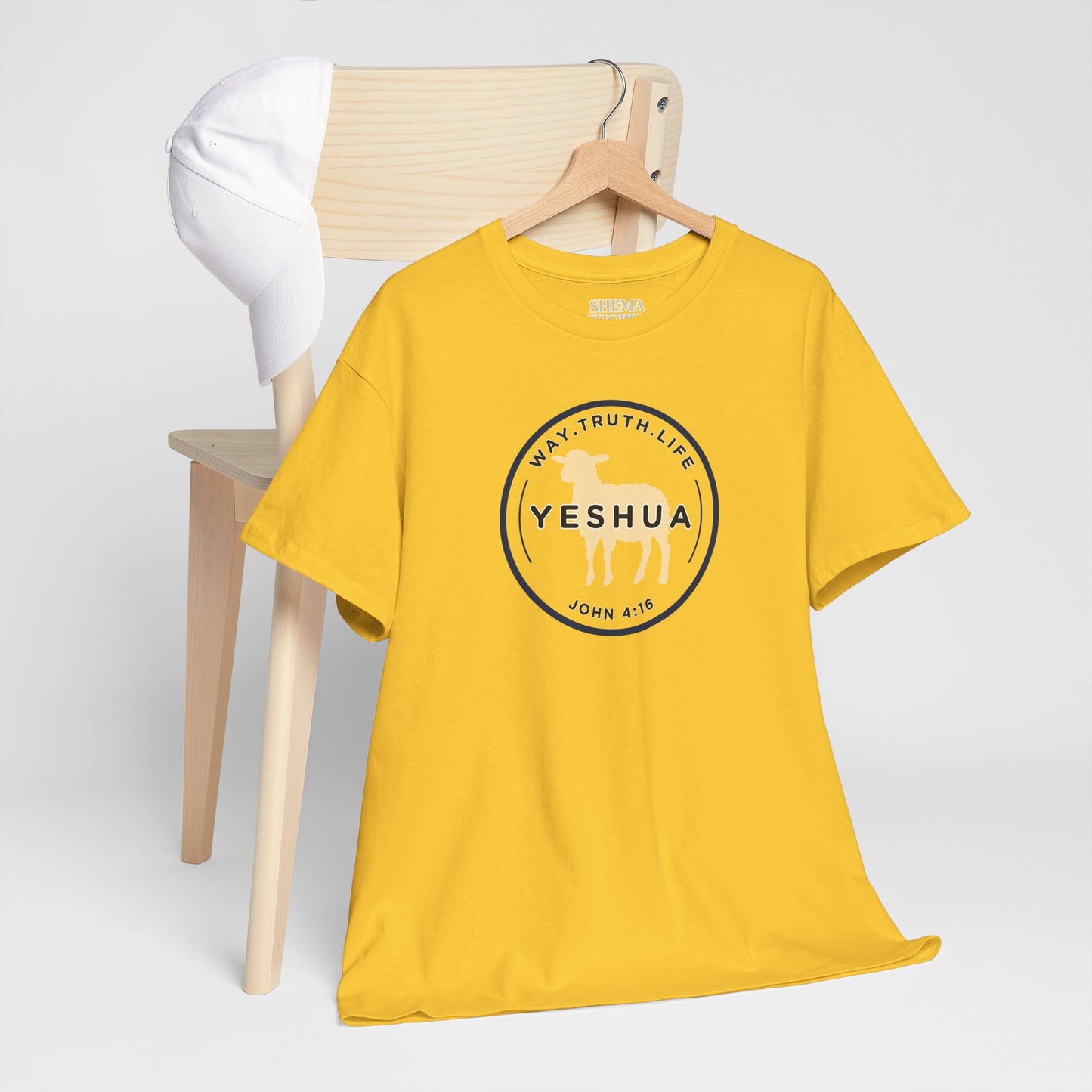 Yeshua 'Way, Truth, Life' Heavy Cotton Graphic Tee