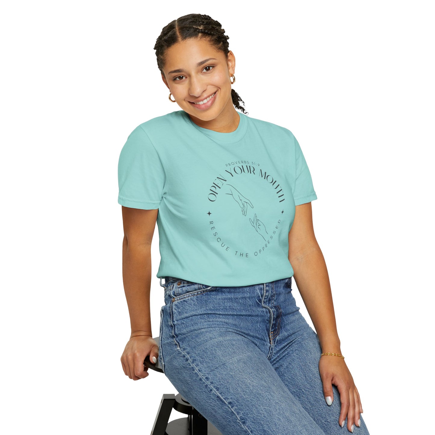 Proverbs 31:9 Unisex T-shirt - Speak Up Against Human Trafficking - 100% Cotton