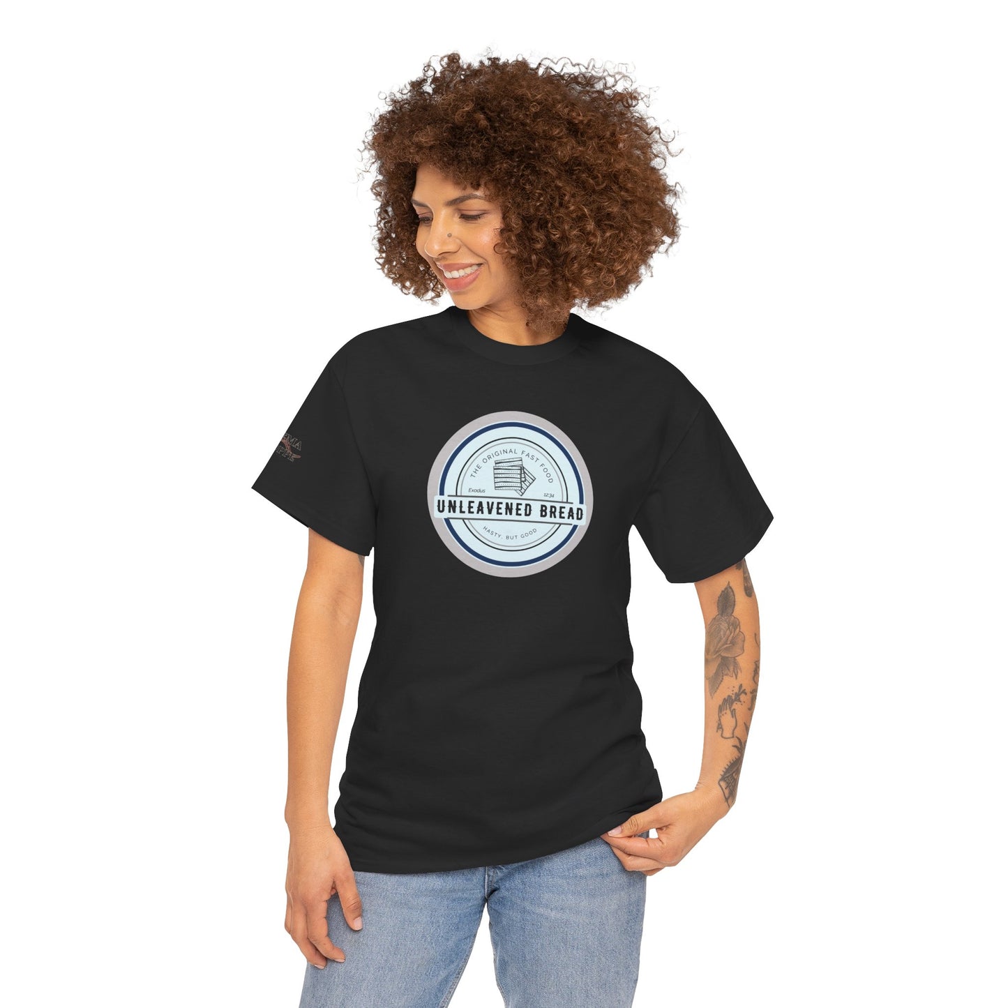 Unleavened Bread Matzo T-Shirt — "Hasty but Good" Passover Biblical Humor Tee