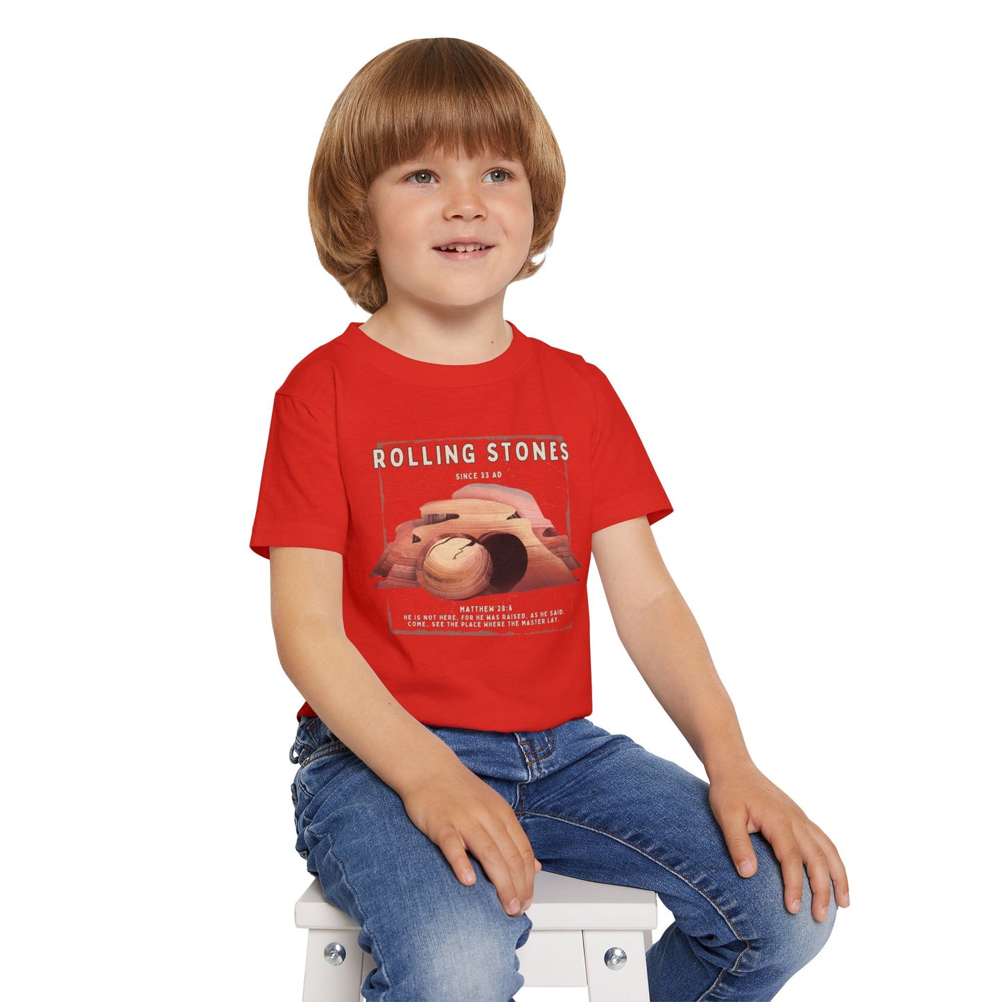 Toddler T-Shirt — Rolling Stones Since 33 AD Desert Biblical Graphic Tee