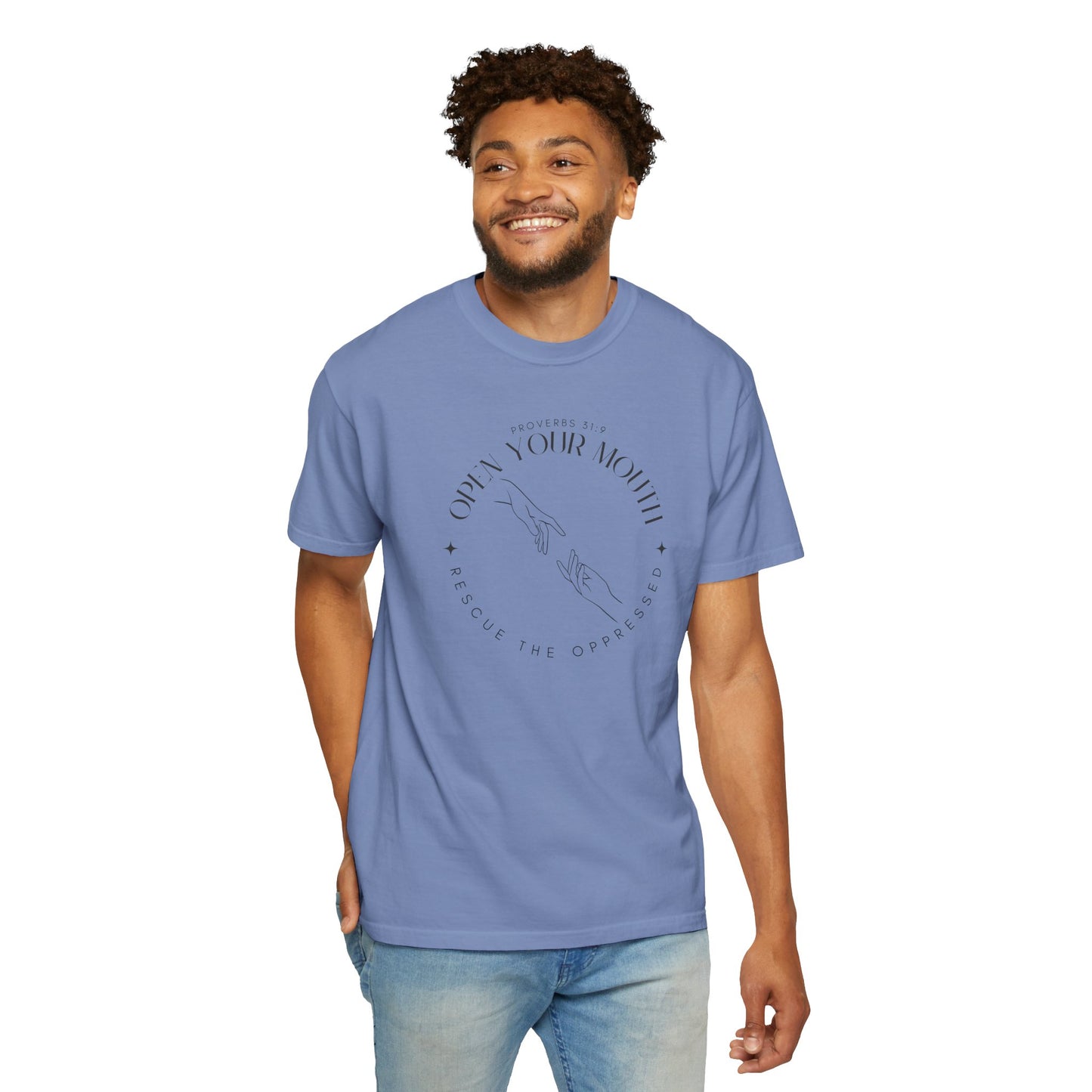 Proverbs 31:9 Unisex T-shirt - Speak Up Against Human Trafficking - 100% Cotton