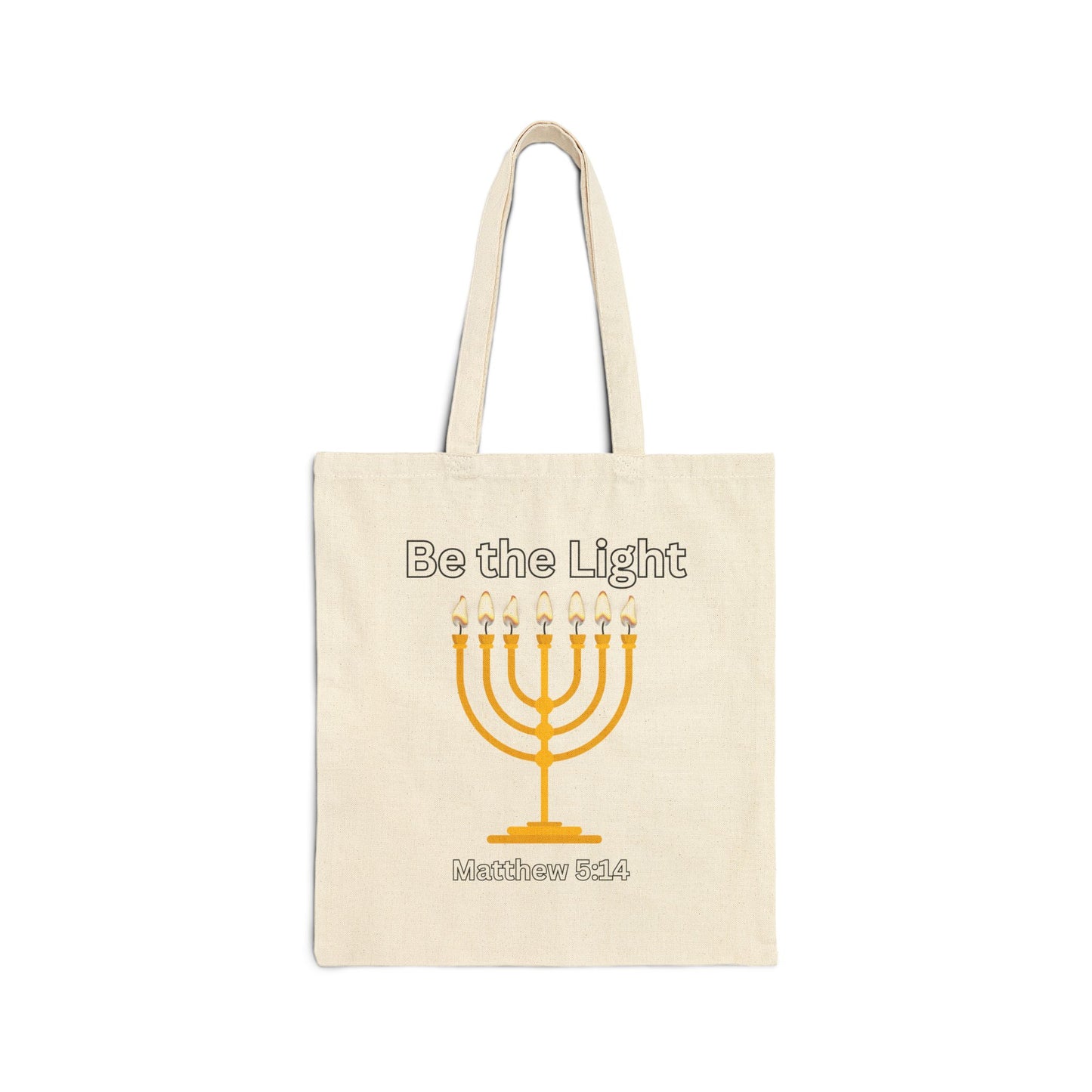 Be the Light- Cotton Canvas Tote Bag