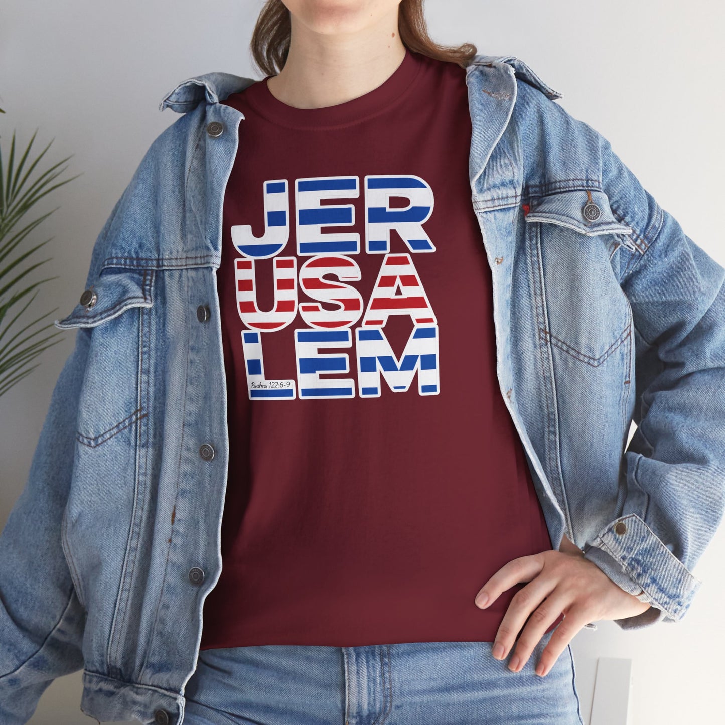 JerUSAlem Psalms 122:6-9 Unisex Tee Patriotic T-Shirt Solidarity