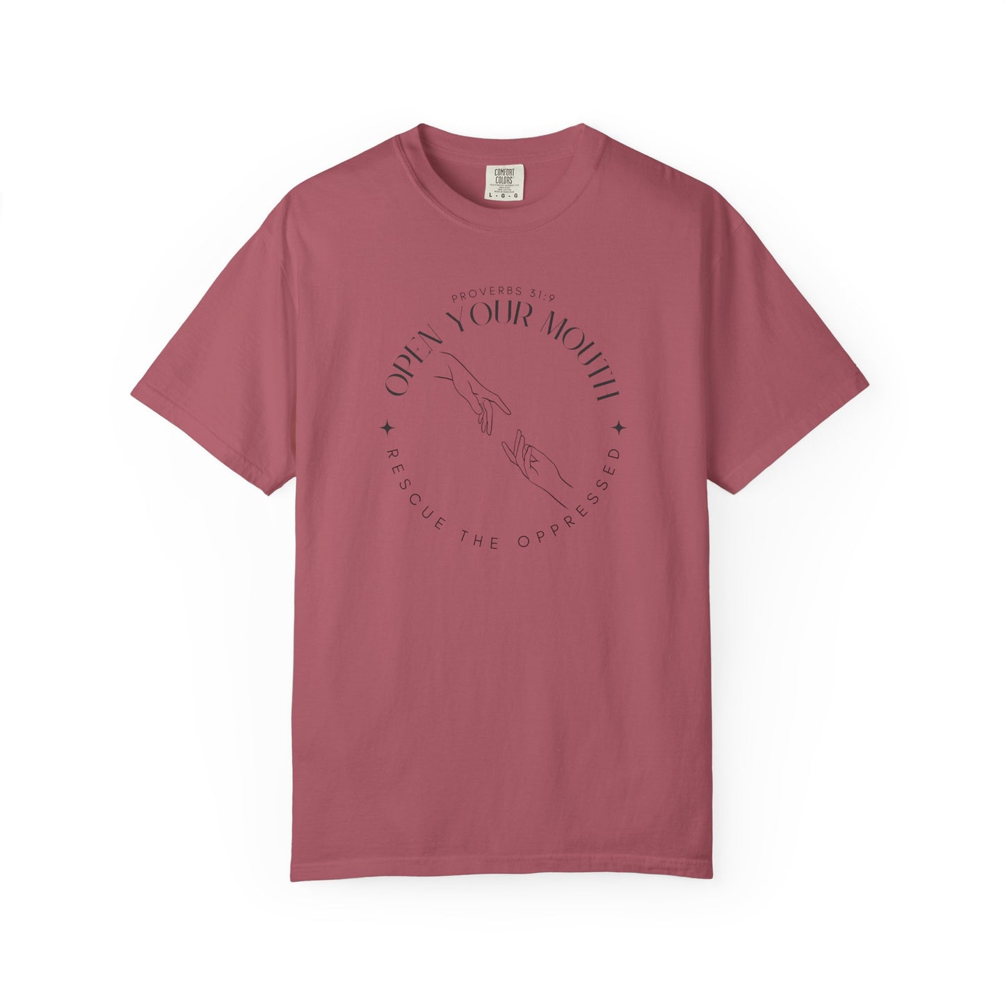 Proverbs 31:9 Unisex T-shirt - Speak Up Against Human Trafficking - 100% Cotton