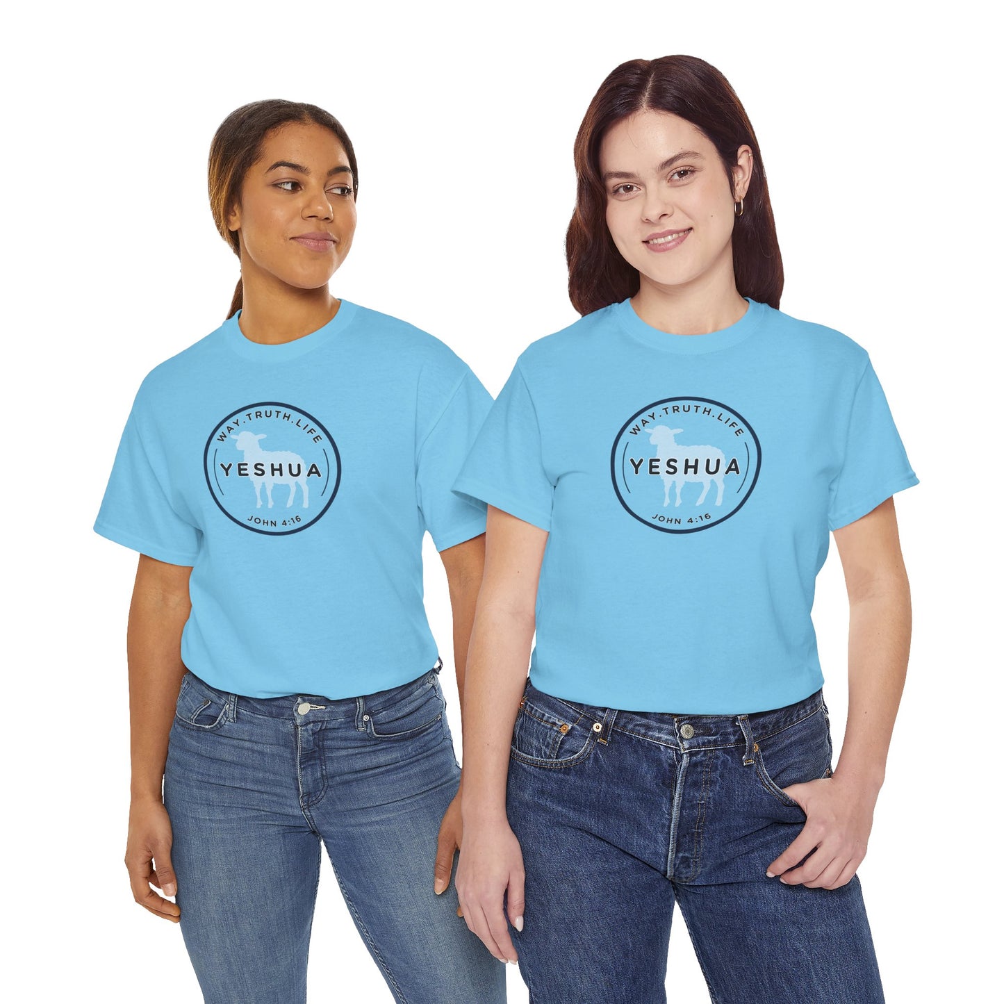 Yeshua 'Way, Truth, Life' Heavy Cotton Graphic Tee