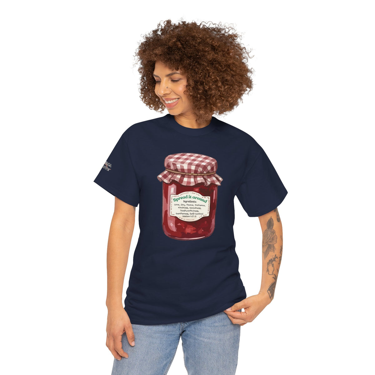 Fruit Of The Spirit Graphic Tee — Vintage Preserves "Spread it Around" T‑Shirt Galations