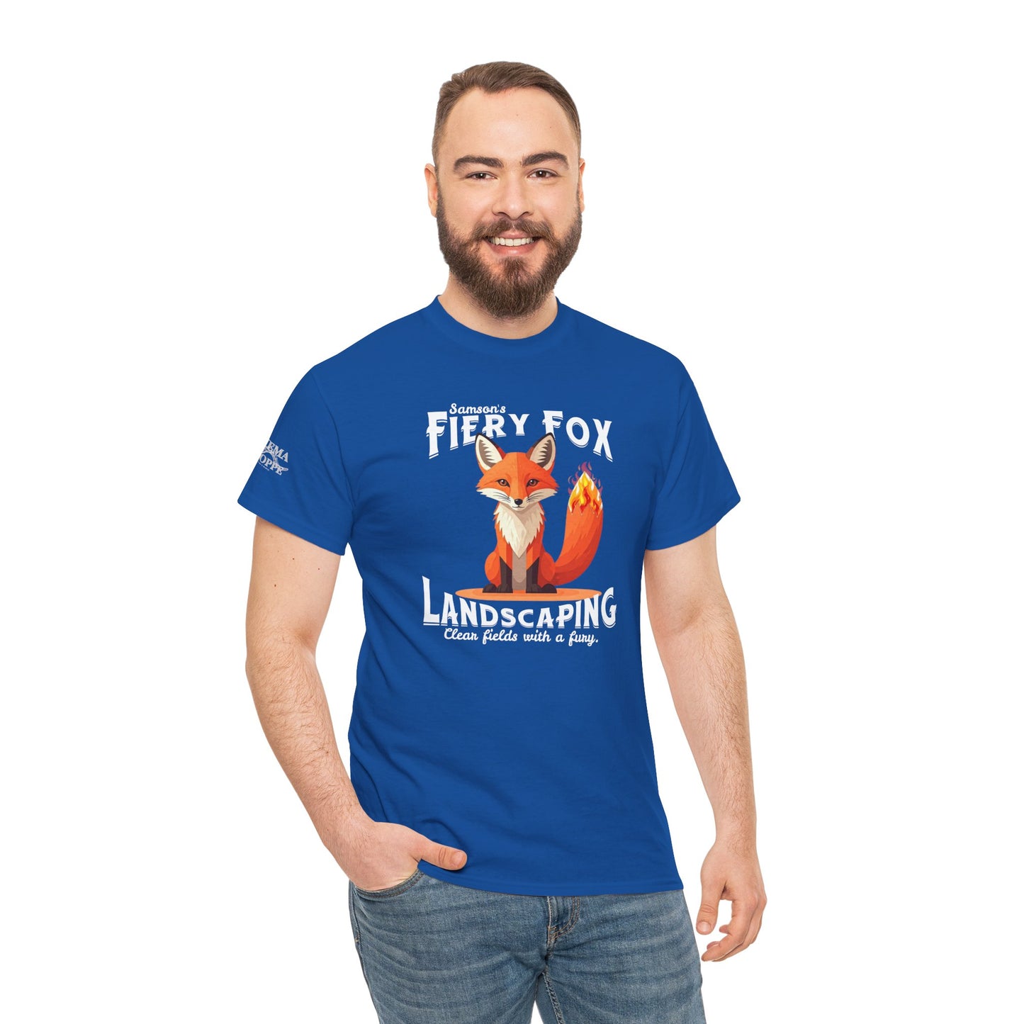 Fiery Fox Landscaping Unisex Heavy Cotton Tee - dark shades