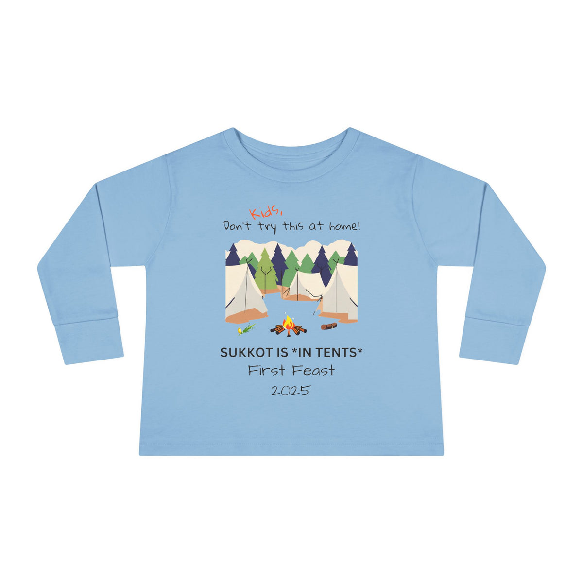 Personalized Sukkot- Toddler Long Sleeve Tee
