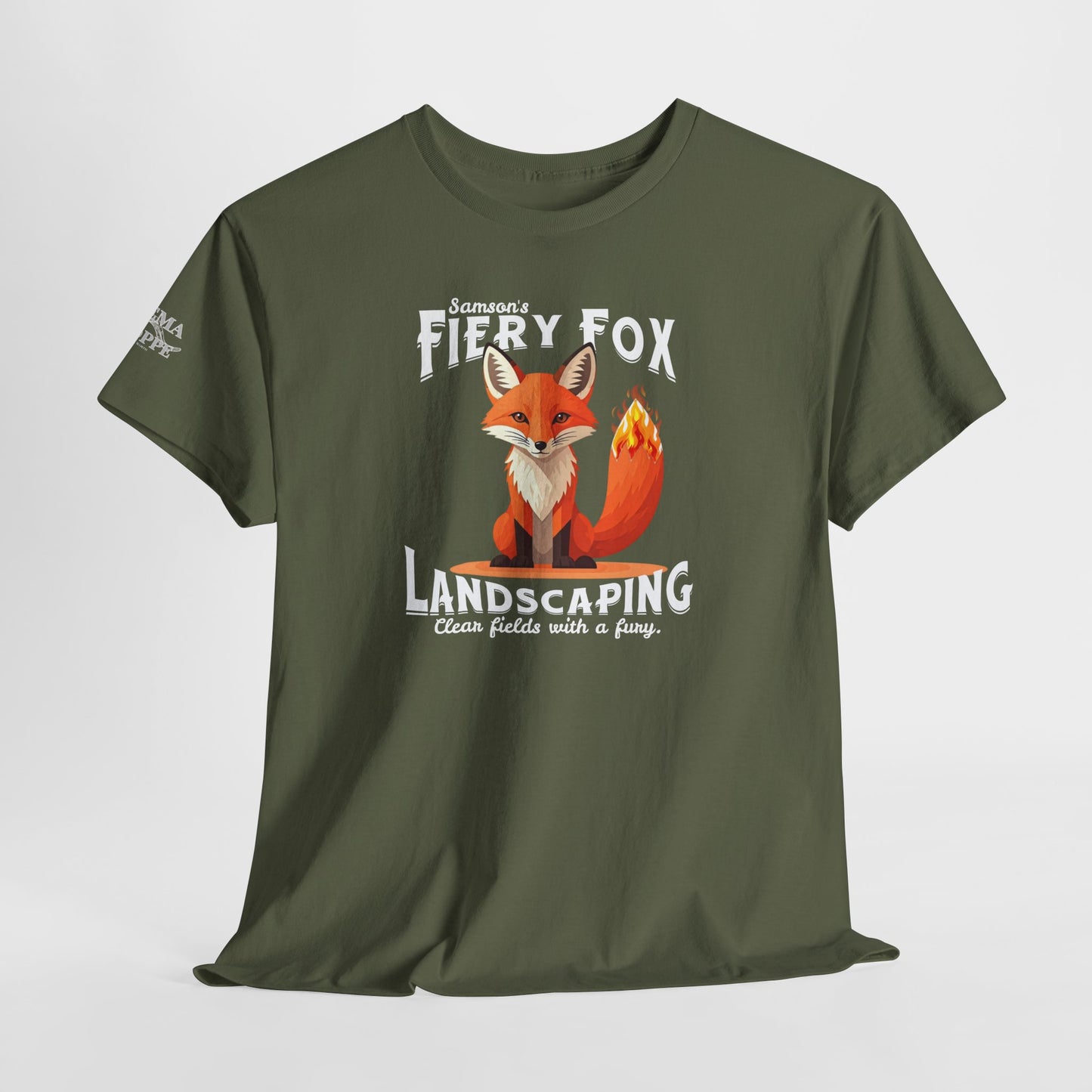 Fiery Fox Landscaping Unisex Heavy Cotton Tee - dark shades